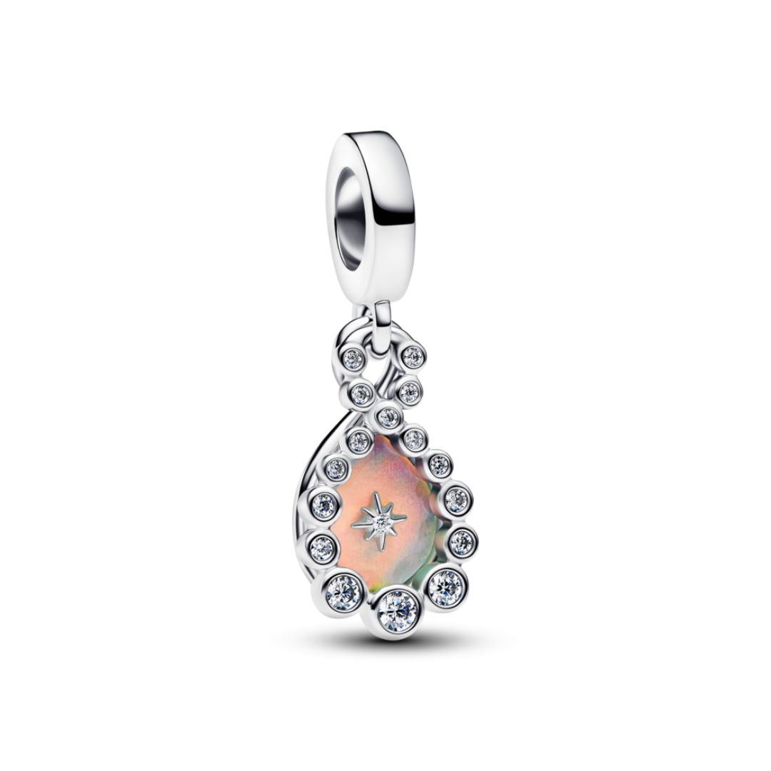 Pandora Moments Opalescent Infinity Double Charm, Silver, 794251C01