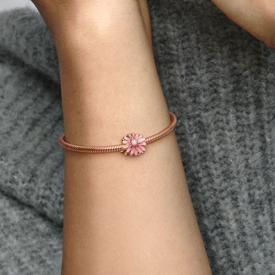 Pandora Moments Pink Daisy Flower hela, ruusukullattu, 788775C01