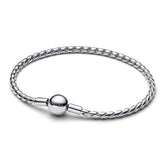 Pandora Moments Round Clasp Wing Chain rannekoru, hopea, 594028C00