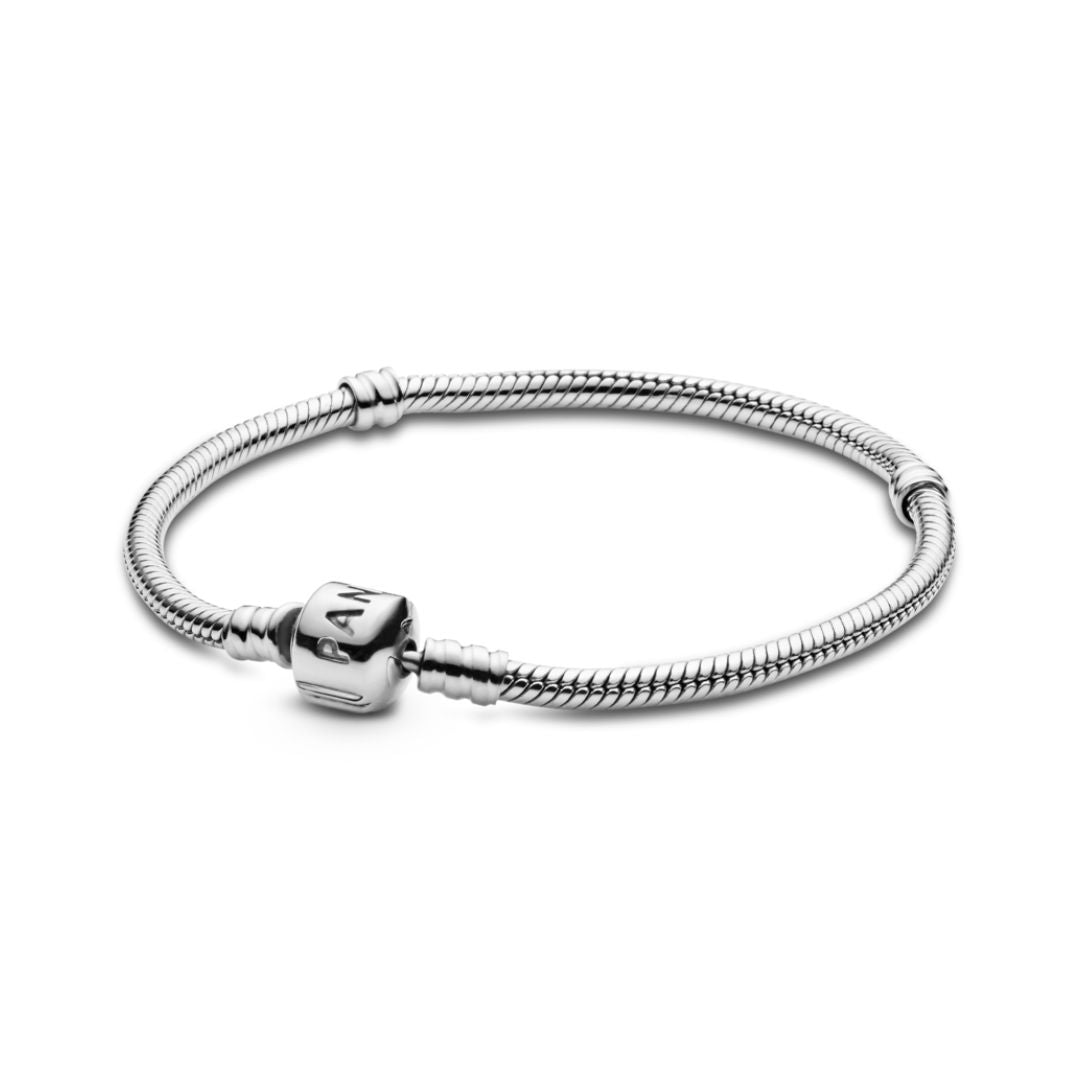 Pandora Moments Silver Clasp Bracelet, Silver, 590702HV