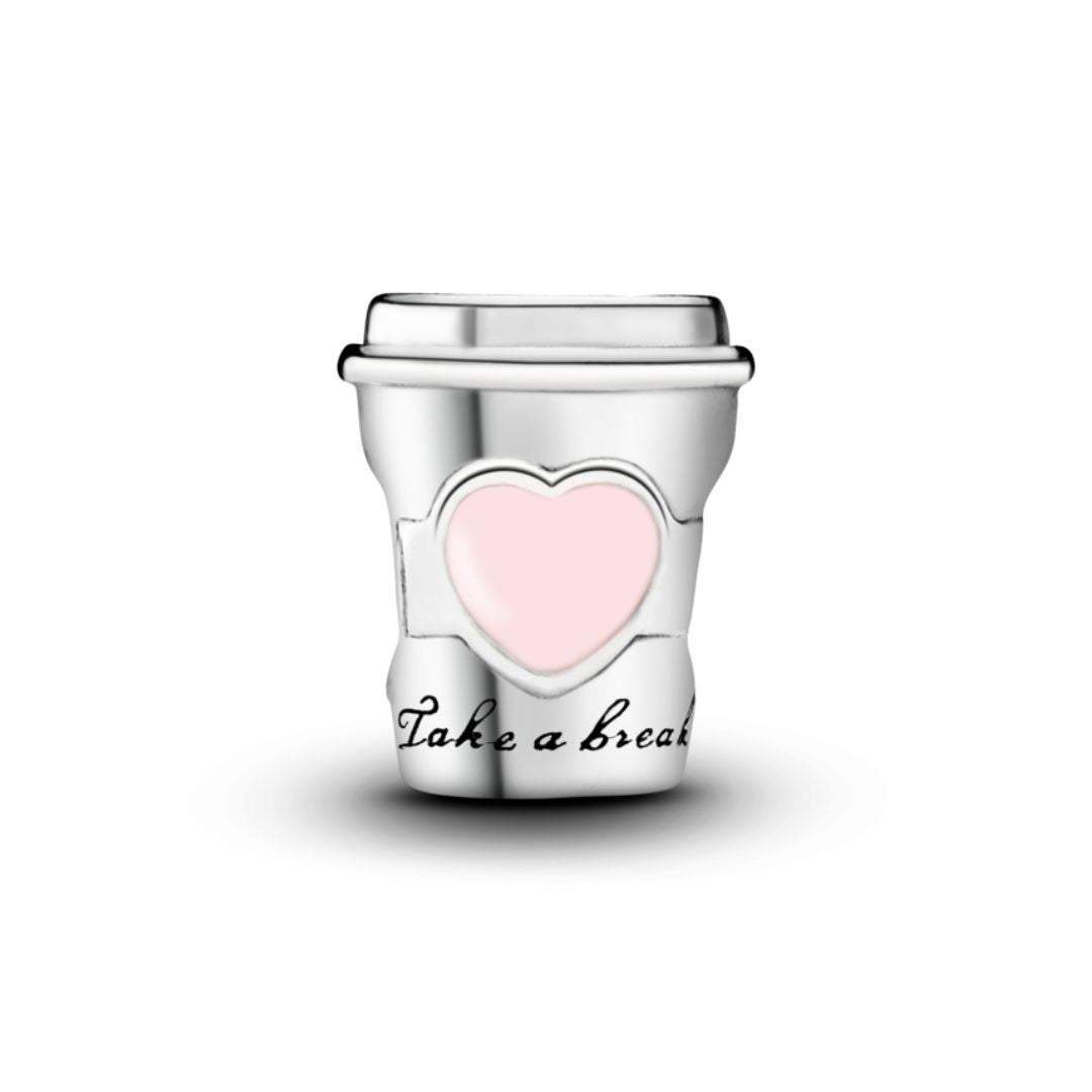 Pandora Moments Take a Break Coffee Cup hela, hopea, 797185EN160