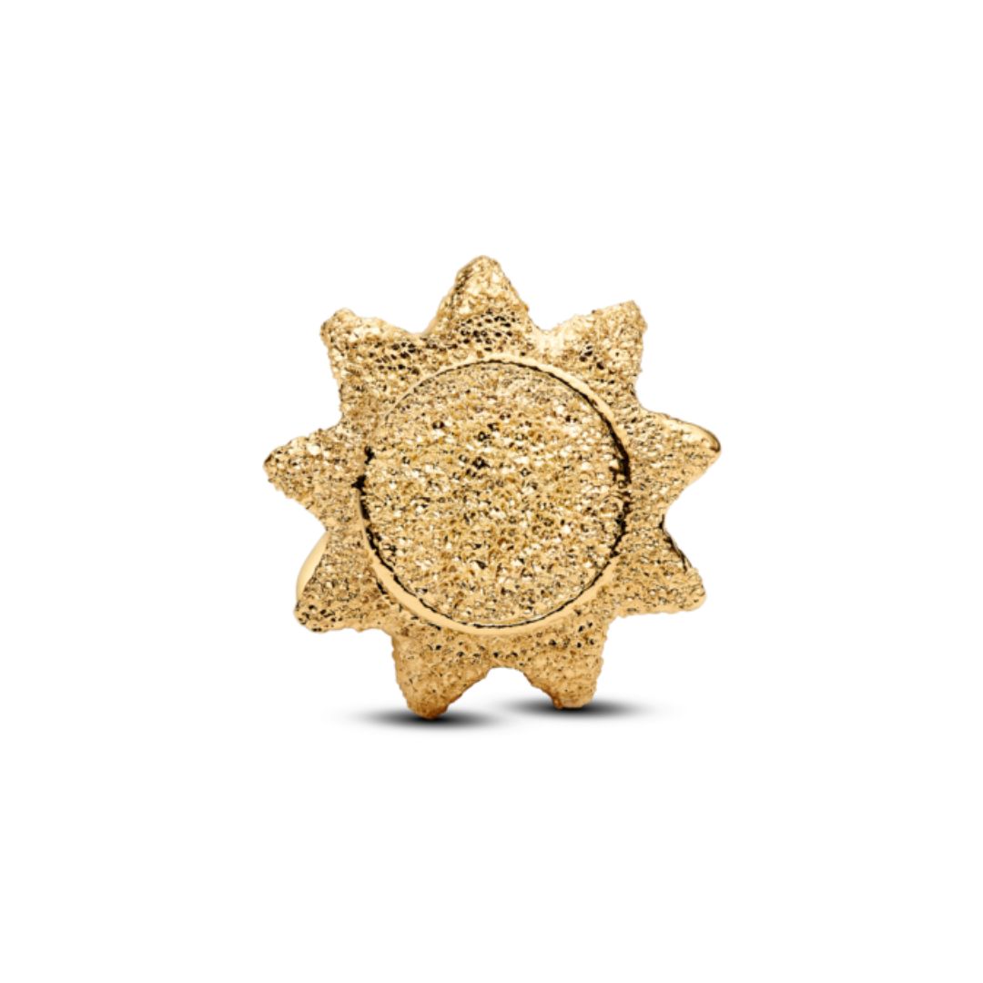 Pandora Moments Textured Sun mini hela, keltakullattu, 764052C00