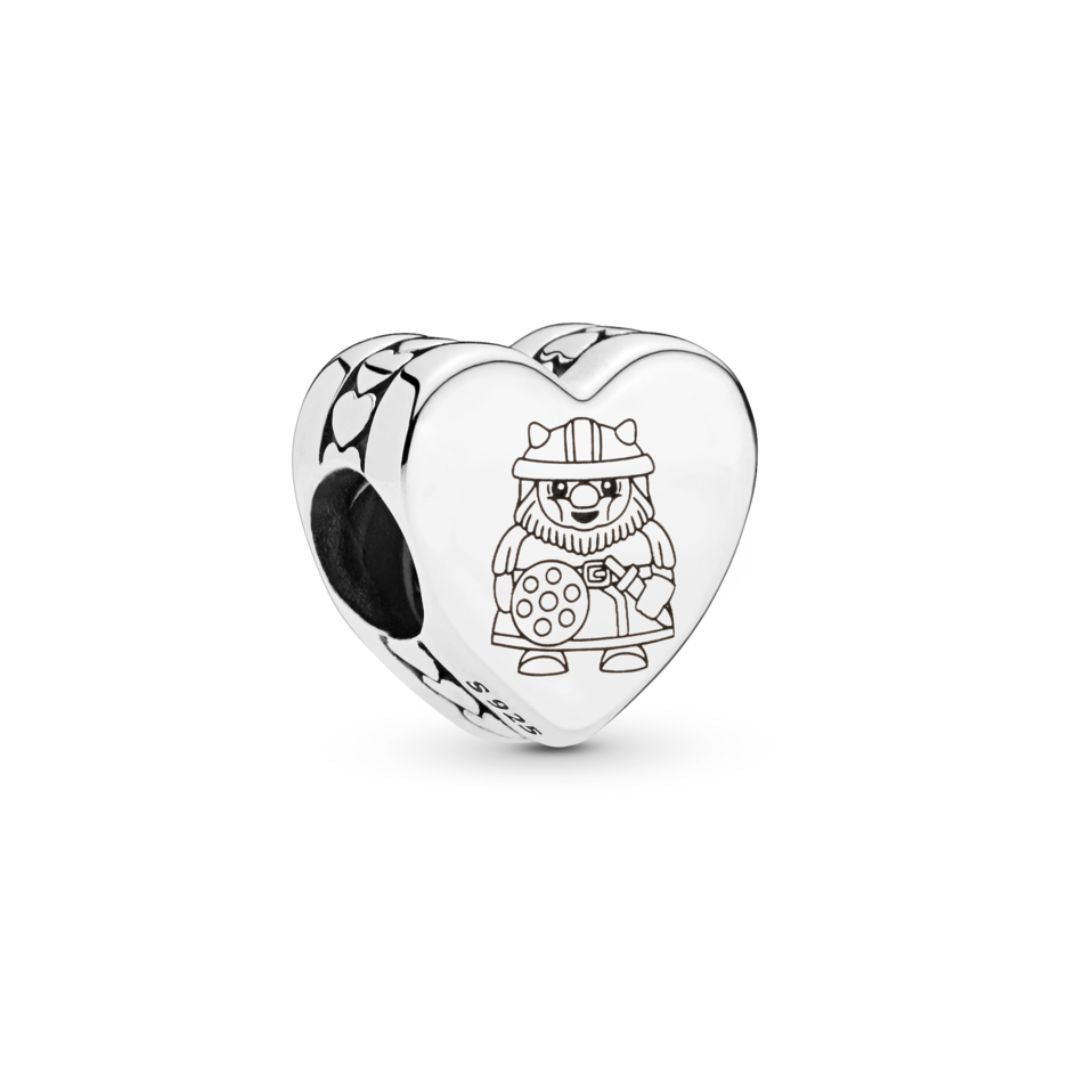 Pandora Moments Viking Heart Charm, Silver, 792015C00_E046