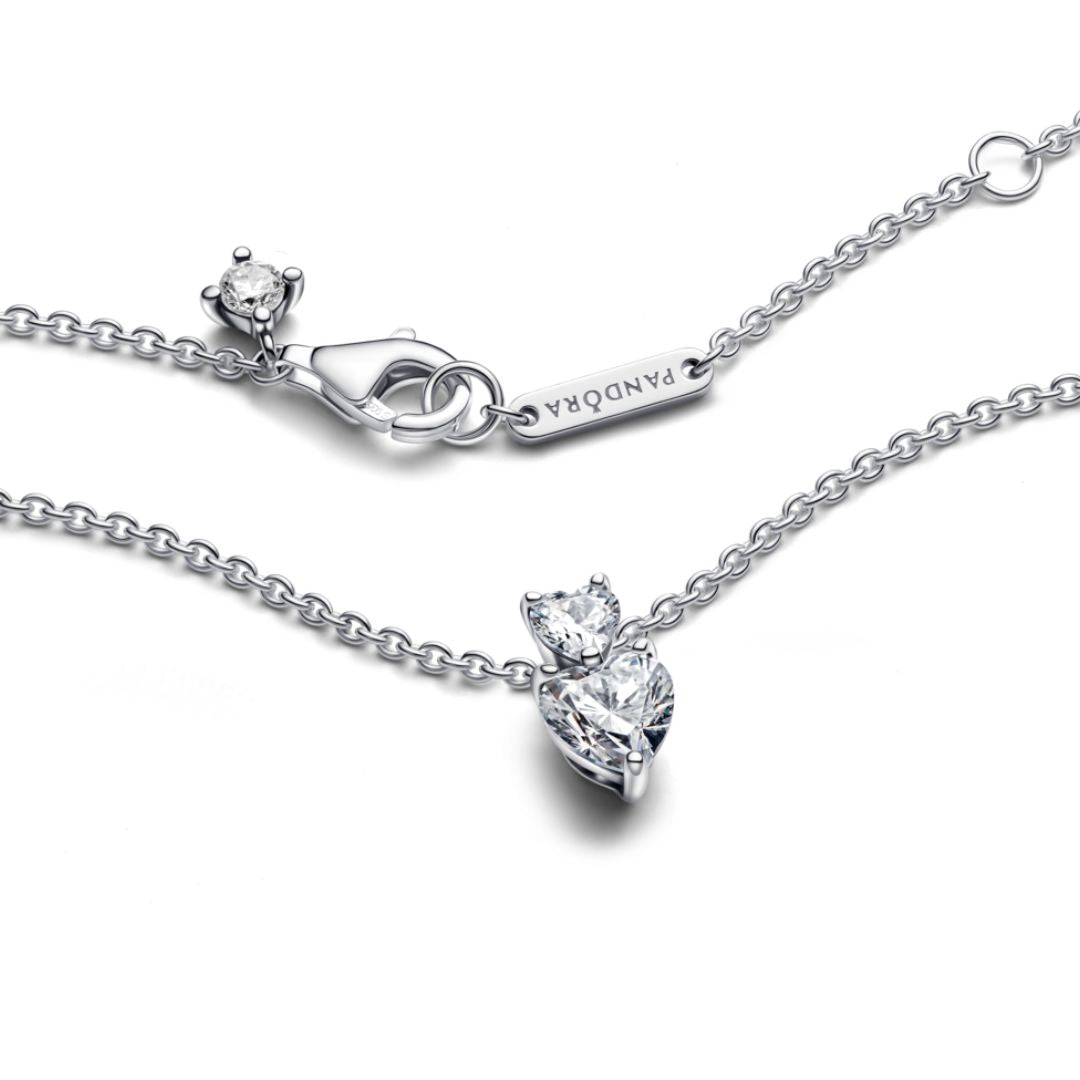 Pandora Timeless Double Heart kaulakoru, hopea, 391229C01-45