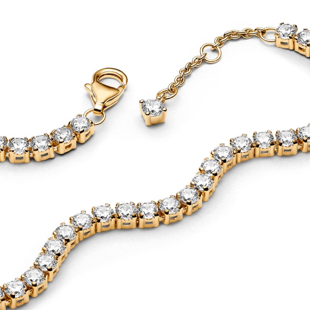 Pandora Timeless Sparkling Tennis rannekoru, keltakullattu, 561469C01-16