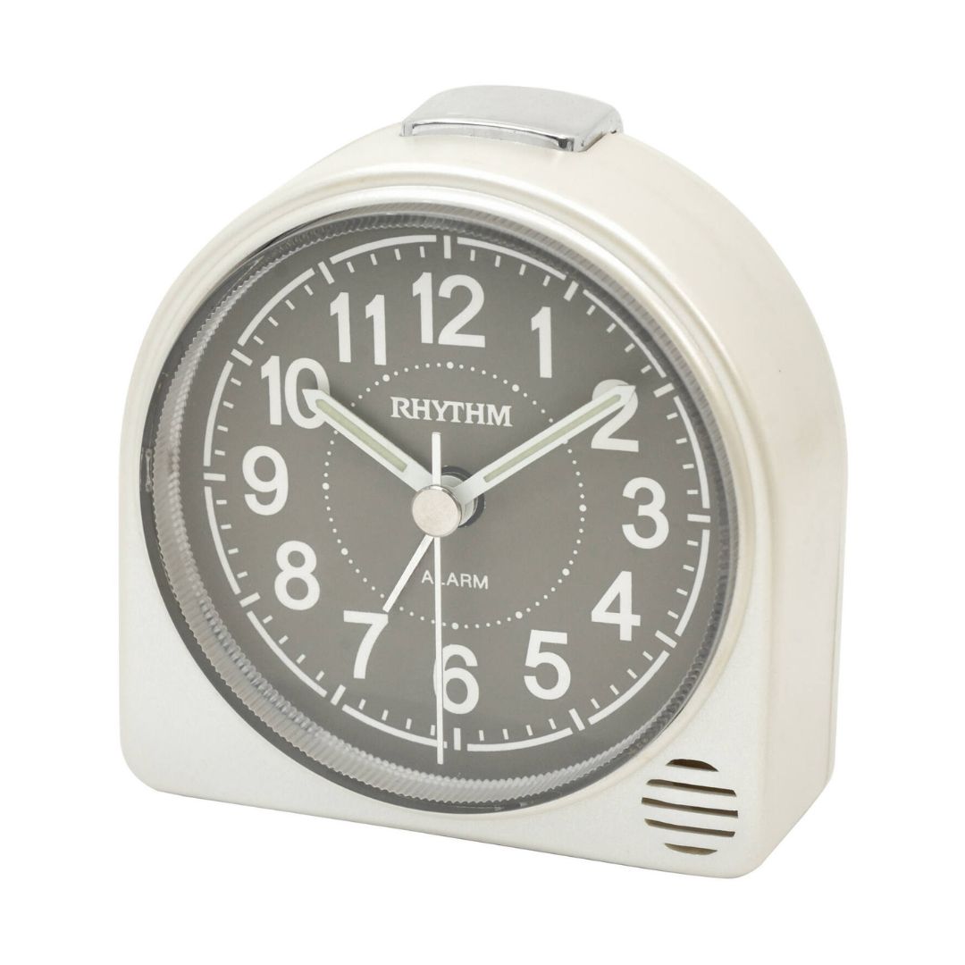 Rhythm Alarm Clock, White CRE320-NR03