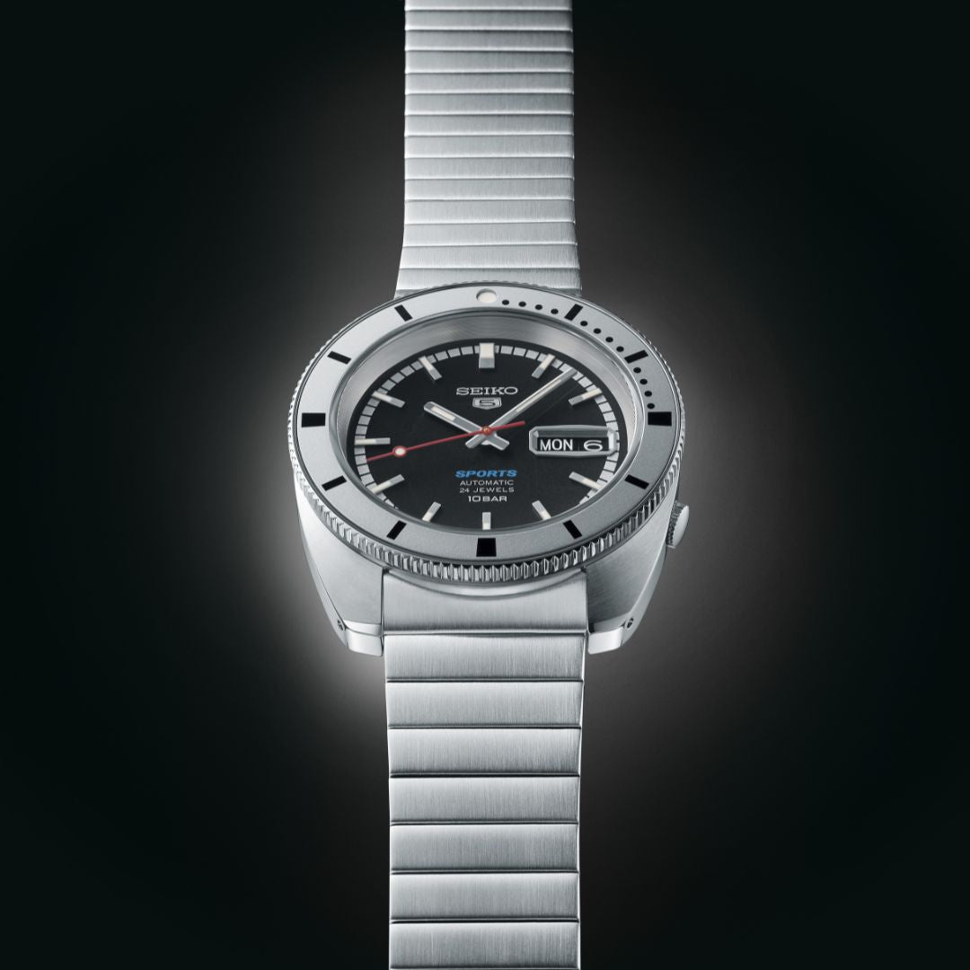 Seiko 5 Sports Heritage Design Re-creation Limited Edition SRPL05K1 rannekello