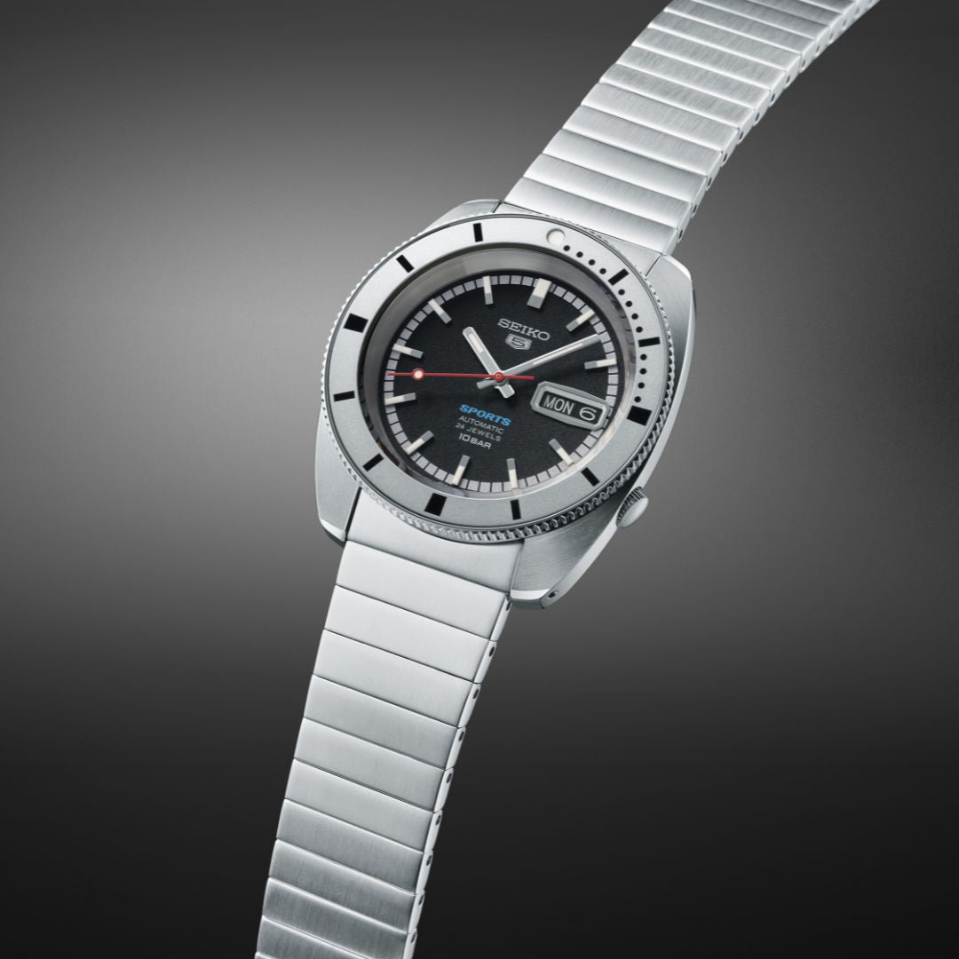 Seiko 5 Sports Heritage Design Re-creation Limited Edition SRPL05K1 rannekello