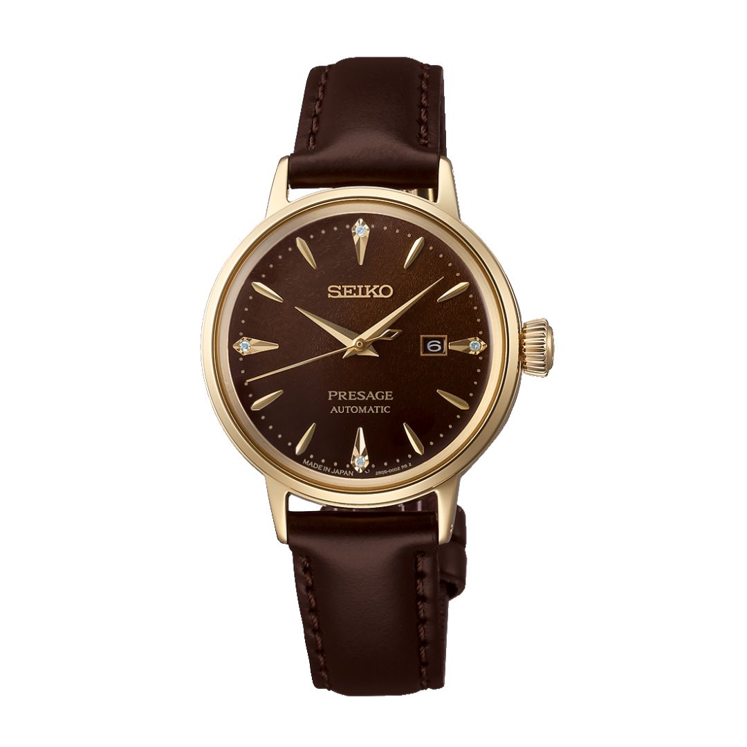 SEIKO PRESAGE 腕時計 ゴールド/ブラウン Seiko Presage Cocktail Time Watch, SRE020J1