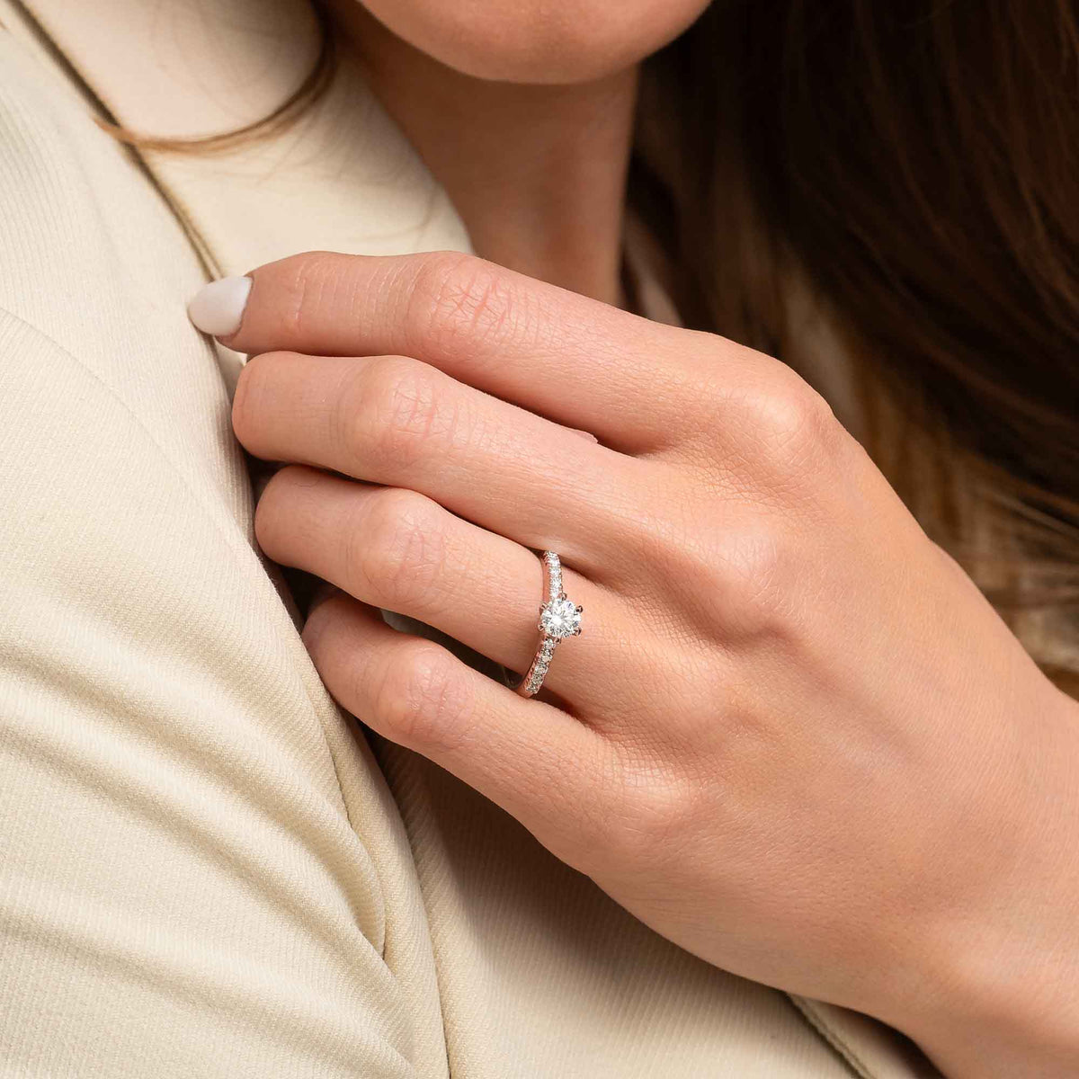 Silván Charlotte timanttisormus 0,40ct, 14K rosekultaa, Silván vihkisormukset