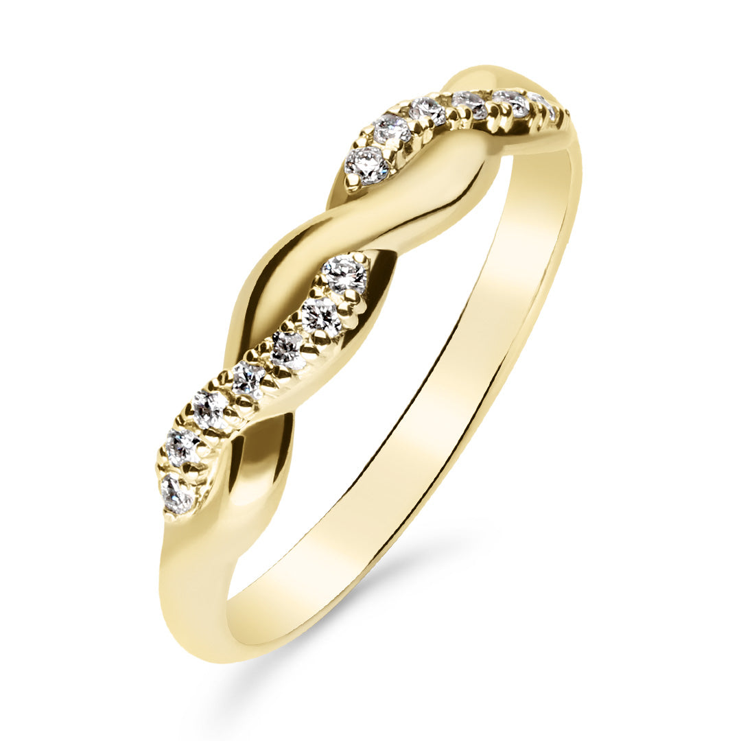 Silván Henrietta timanttisormus 0,10ct, 14K keltakultaa, Silván vihkisormukset