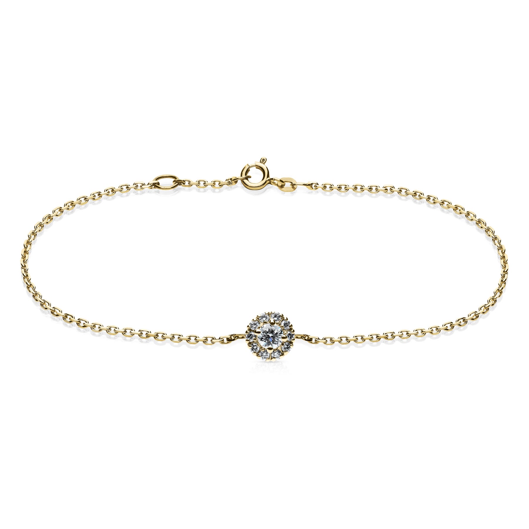 Silván Lauriel timanttirannekoru 0,23ct, keltakultaa, Silván timanttikorut