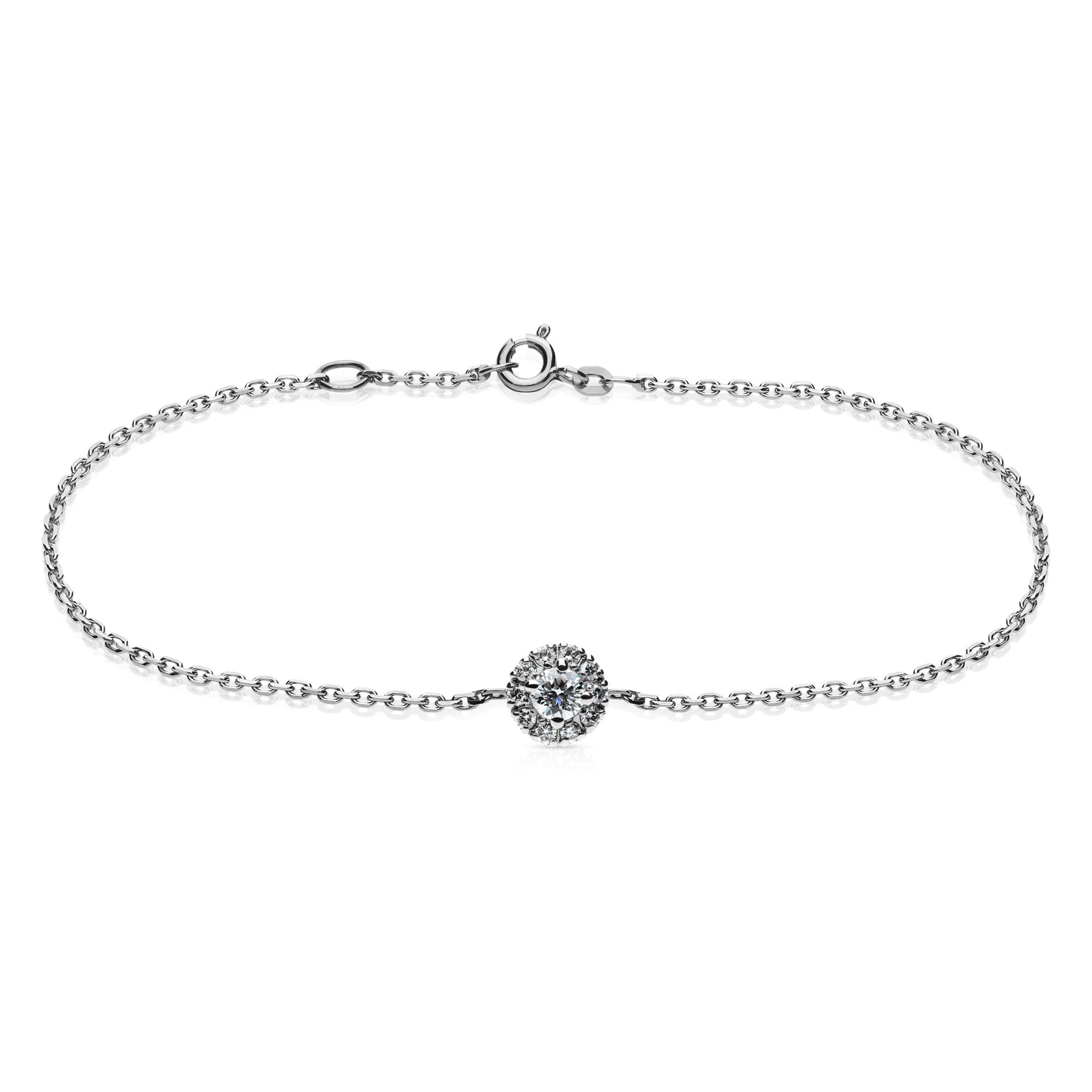 Silván Lauriel timanttirannekoru 0,23ct, valkokultaa, Silván timanttikorut