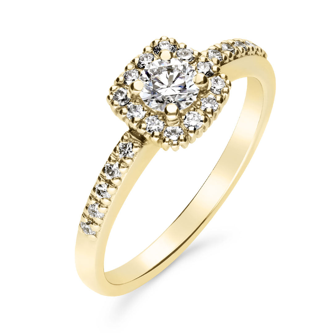 Silván Rosalie timanttisormus 0,47ct, 14K keltakultaa, Silván vihkisormukset