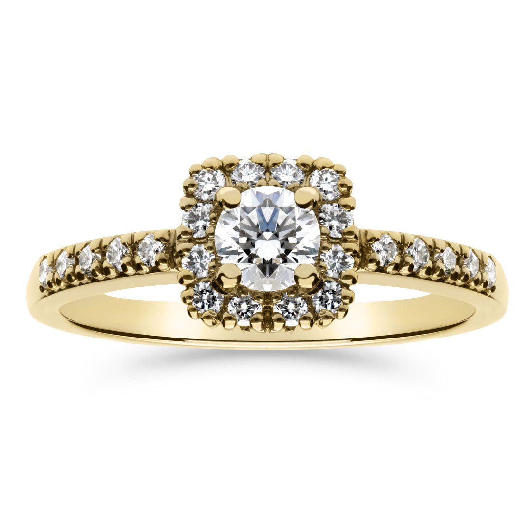 Silván Rosalie timanttisormus 0,47ct, 14K keltakultaa, Silván vihkisormukset