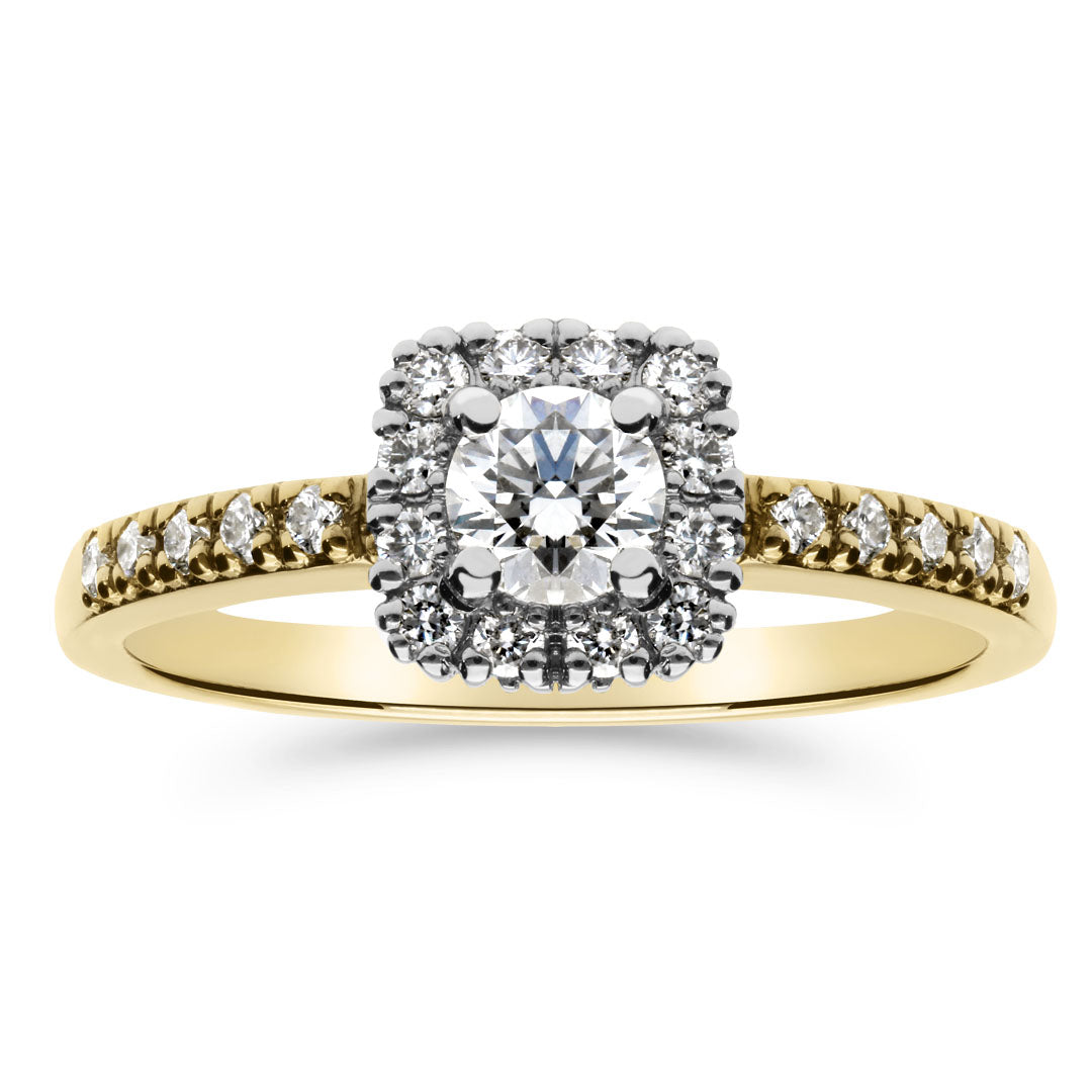 Silván Rosalie timanttisormus 0,47ct, 14K valko- ja keltakultaa, Silván vihkisormukset