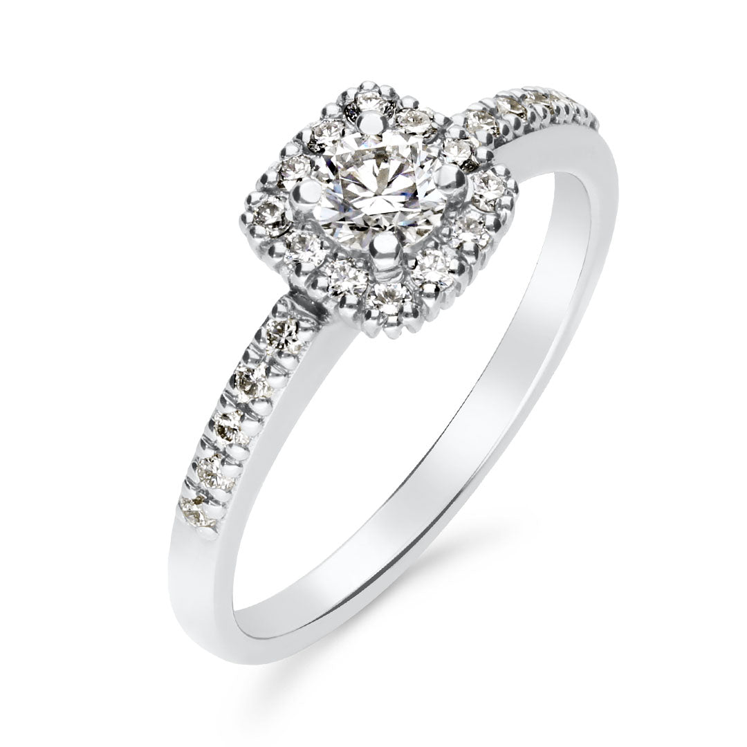 Silván Rosalie timanttisormus 0,47ct, 14K valkokultaa, Silván vihkisormukset