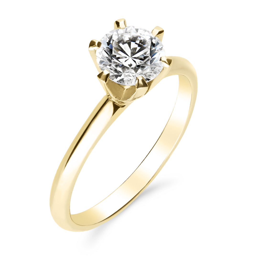 Silván Solitaire timanttisormus 1,02ct, 14K keltakultaa, Silván vihkisormukset