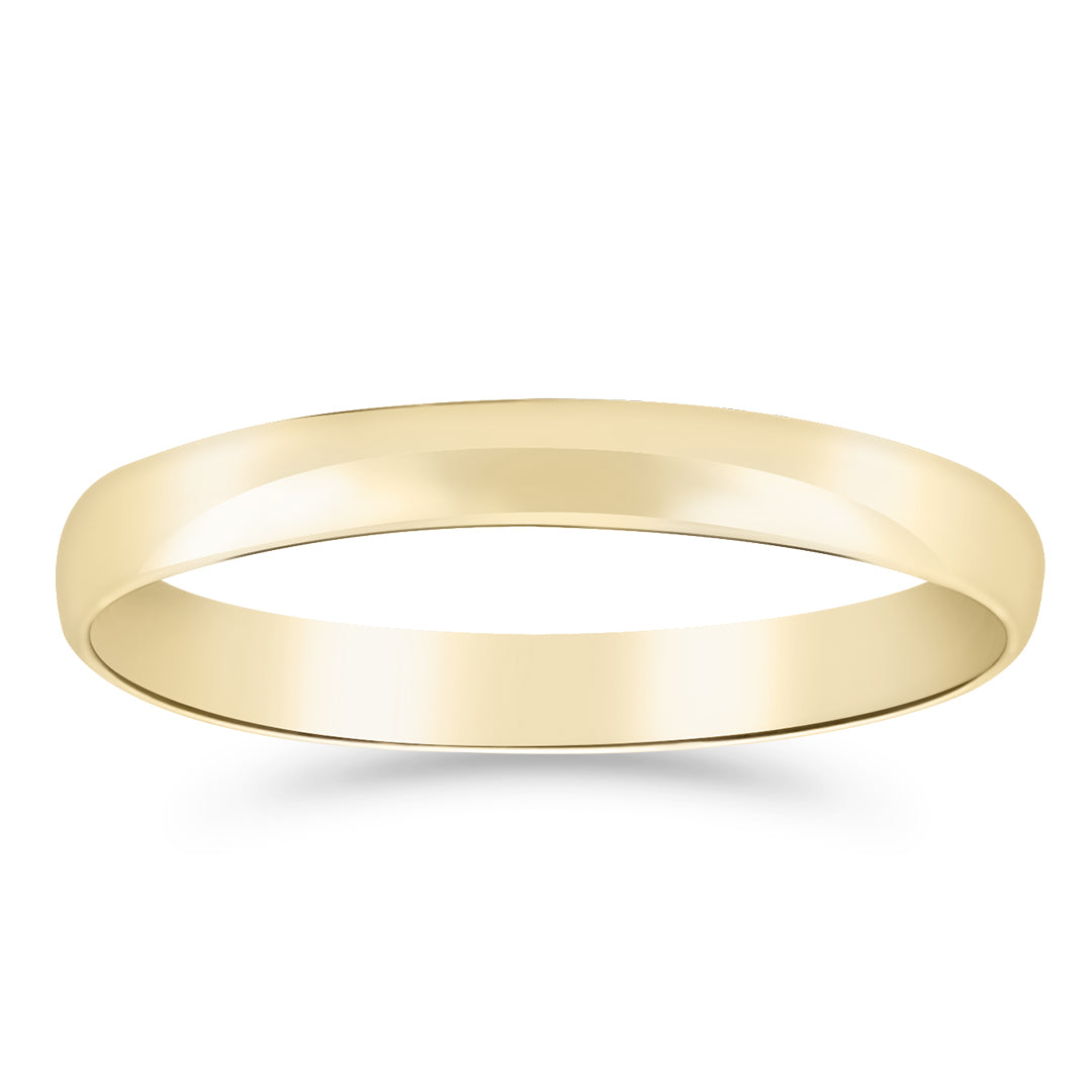 Silván kihlasormus 3mm puolipyöreä, 14K keltakultaa, Silván kihlasormukset - Silván - Laatukoru