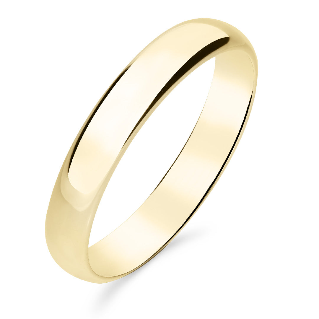 Silván kihlasormus, 4 mm puolipyöreä, 14K keltakultaa, Silván kihlasormukset - Silván - Laatukoru