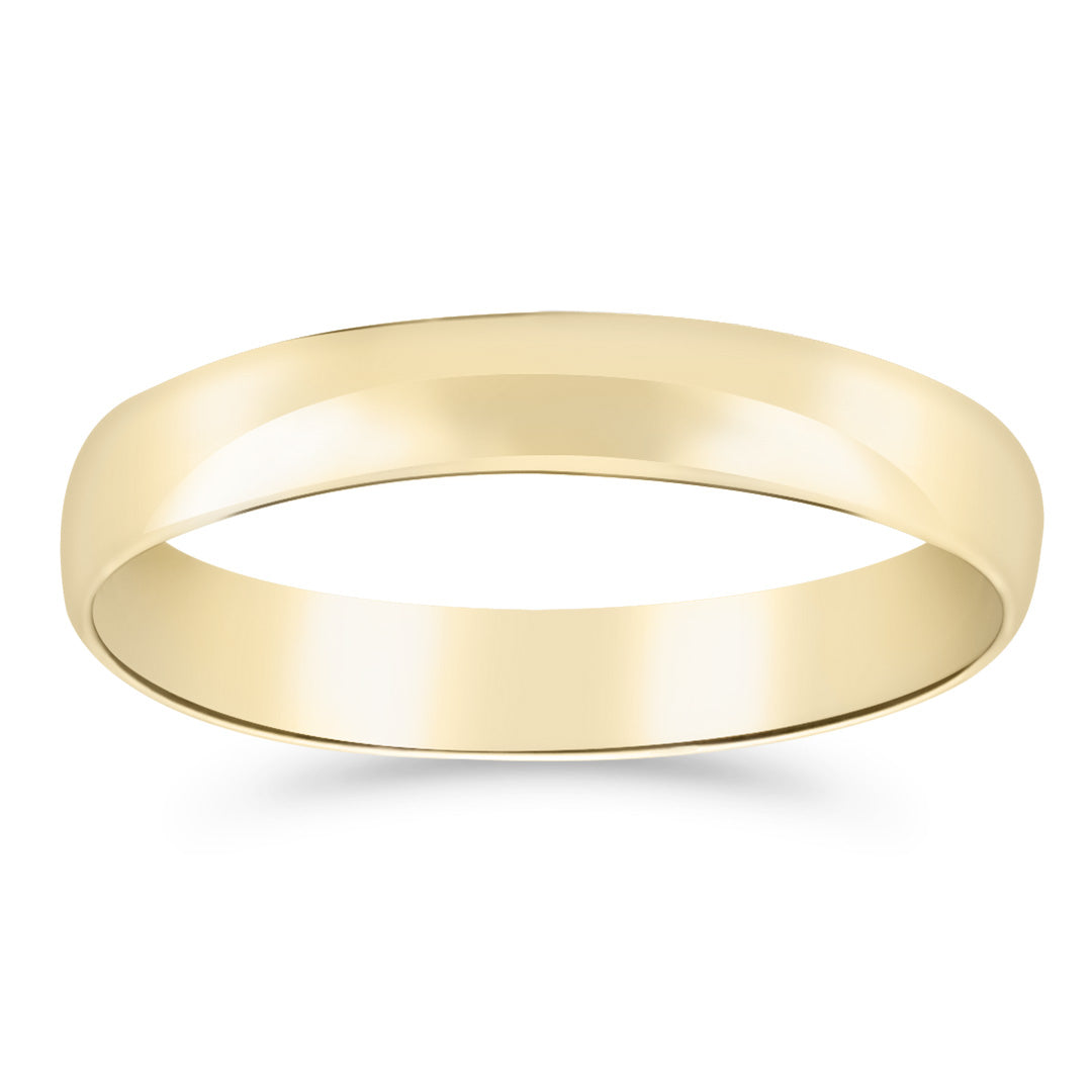 Silván kihlasormus, 4 mm puolipyöreä, 14K keltakultaa, Silván kihlasormukset - Silván - Laatukoru