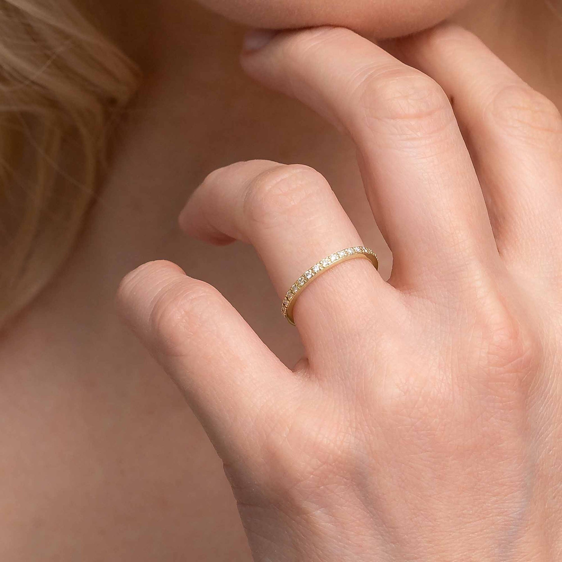 Silván Mimosa timanttisormus 0,17ct, 14K keltakultaa, Silván vihkisormukset