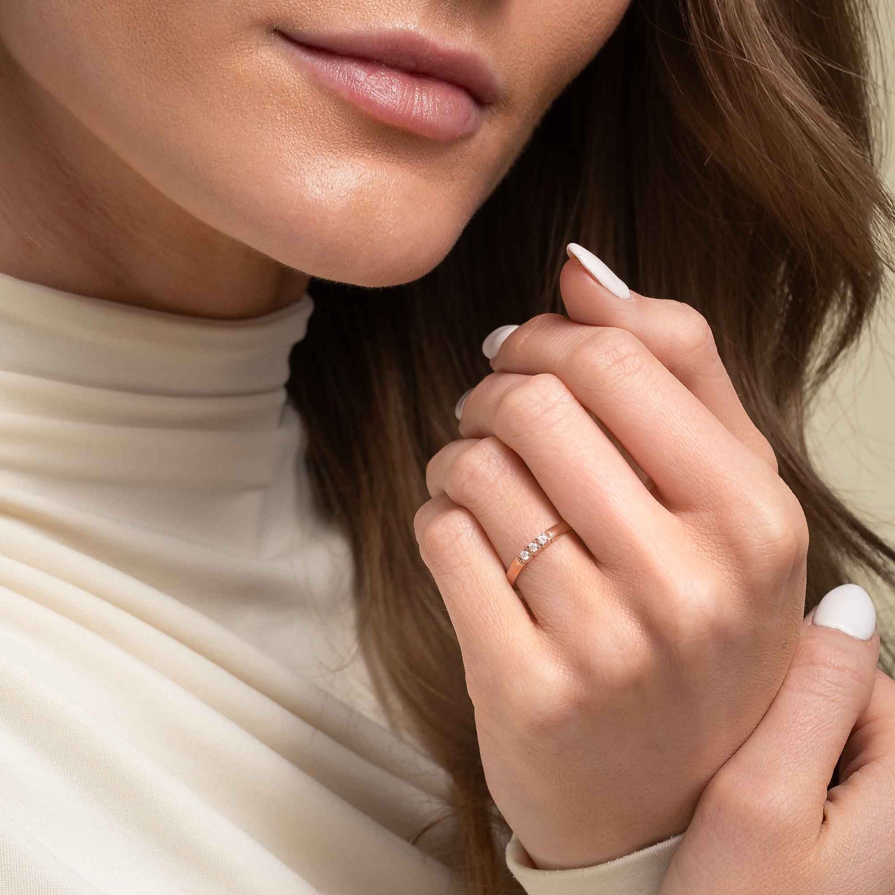 Silván Majlis timanttisormus 0,06ct, 14K rosekultaa, Silván vihkisormukset