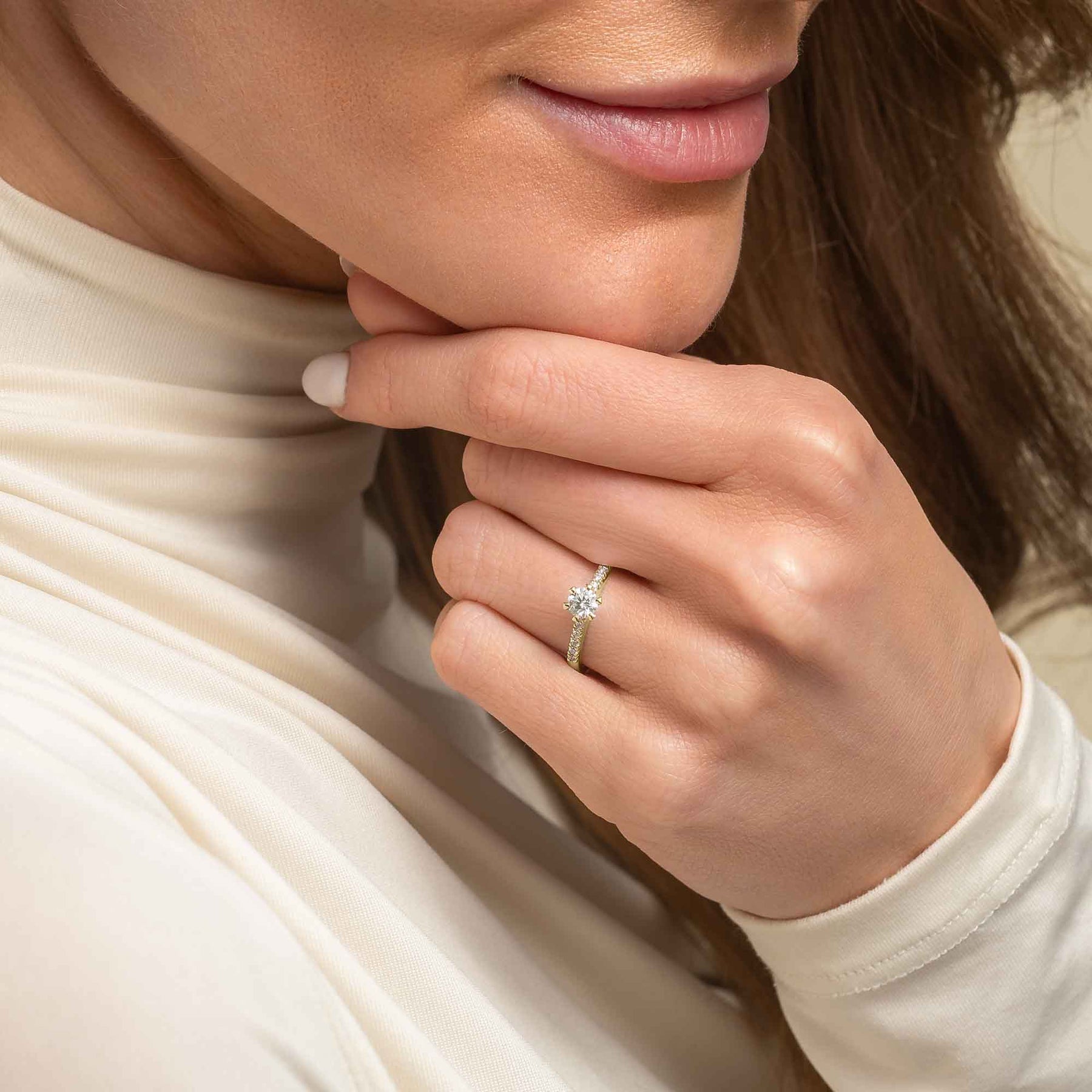 Silván Charlotte timanttisormus 0,70ct, 14K keltakultaa, Silván vihkisormukset