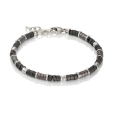 Stelle rannekoru, teräspalat ja laavakivihelmet