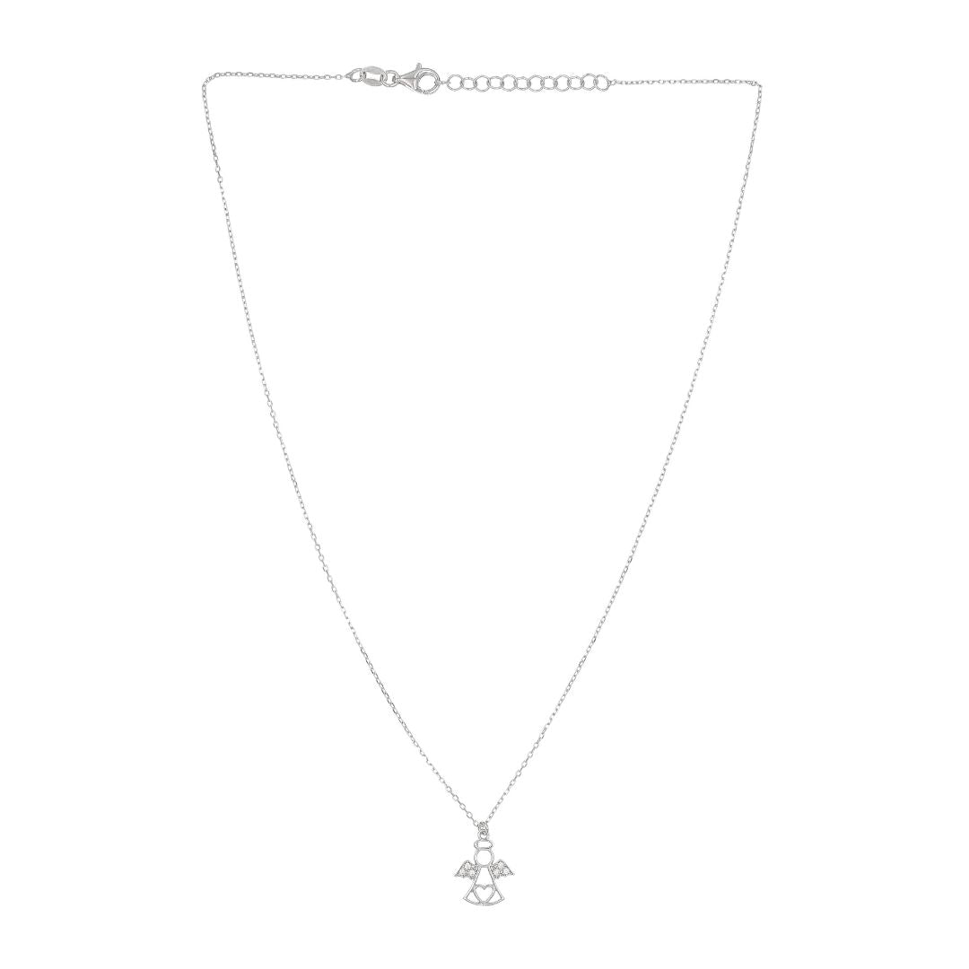 Stelle Pendant with Zircons, Silver, 0331HK4687