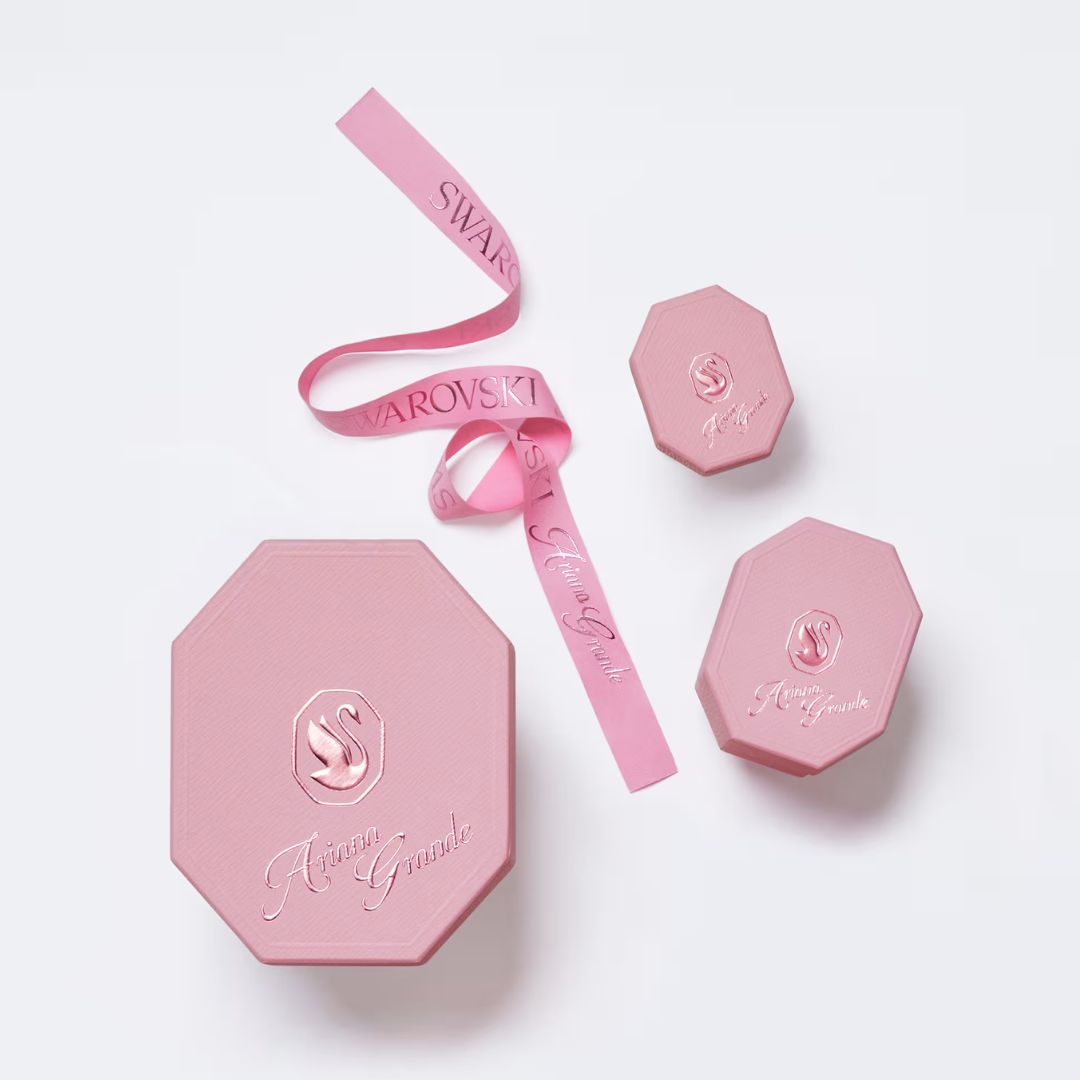 Swarovski x Ariana Grande Tennis Choker kaulakoru, vaalea metalli ja kirkkaat kristallit, 5720857