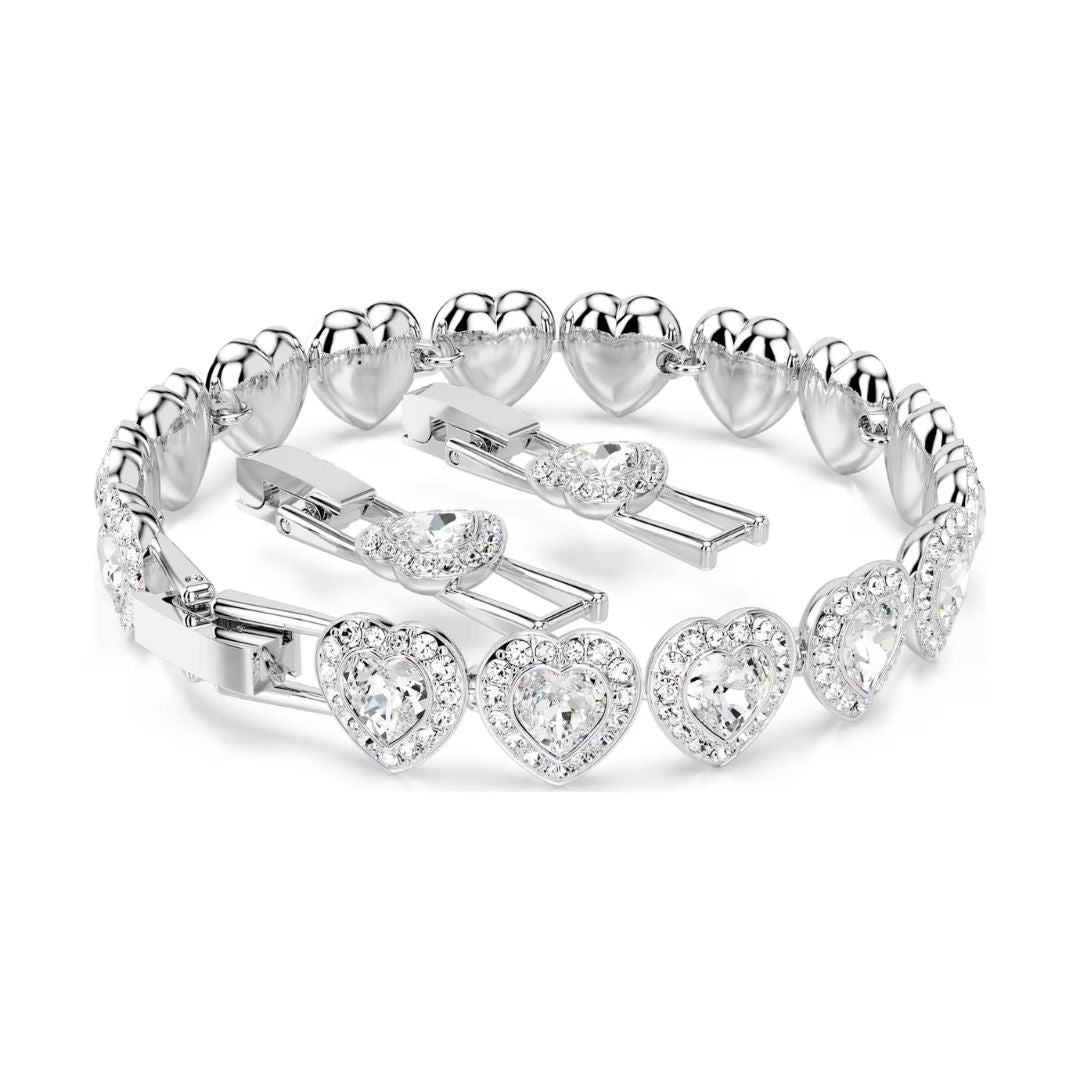 Swarovski x Ariana Grande Tennis rannekoru, vaalea metalli ja kirkkaat kristallit 572086