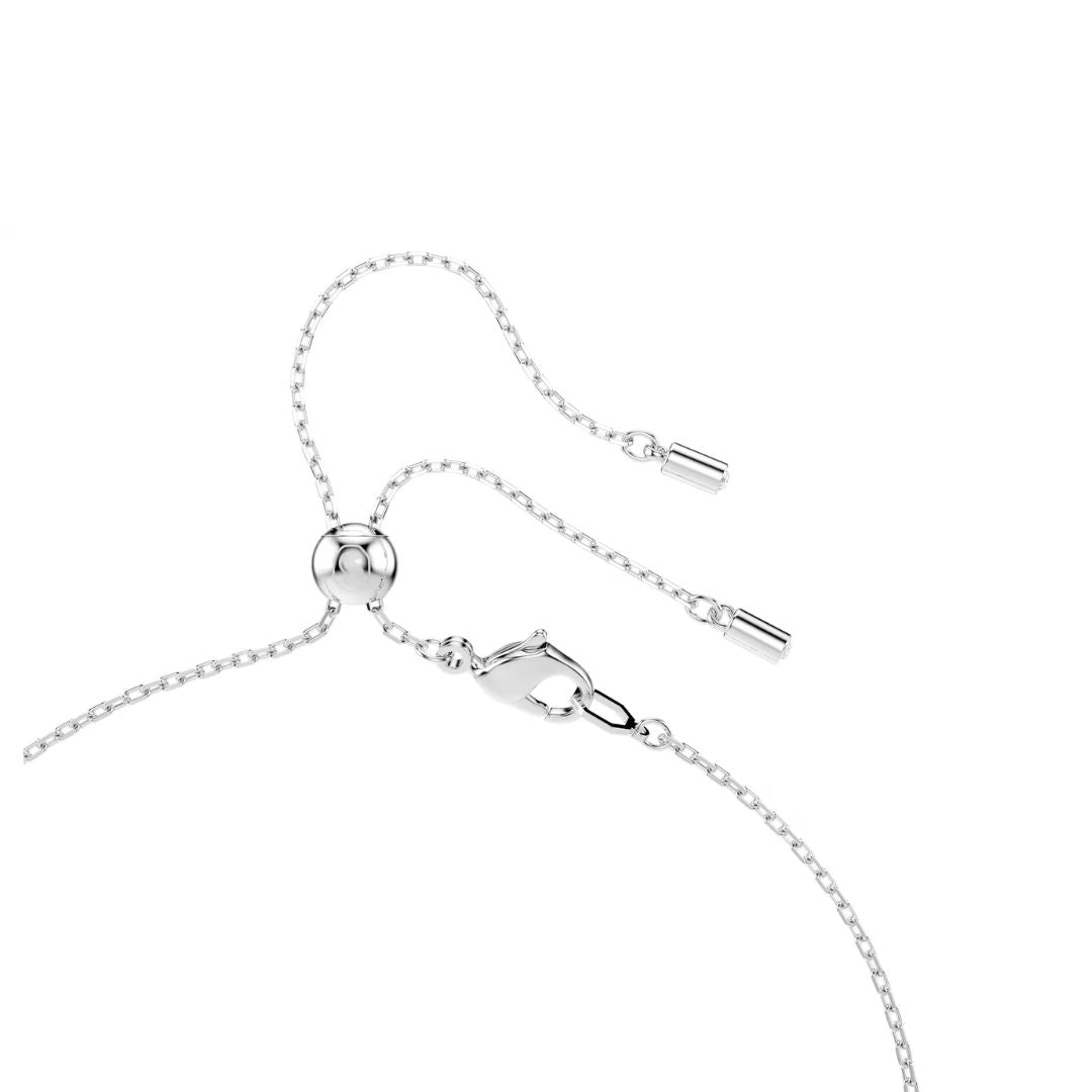 Swarovski x Ariana Grande Y kaulakoru, vaalea metalli, kirkkaat kristallit ja valkoiset helmet, 5720855