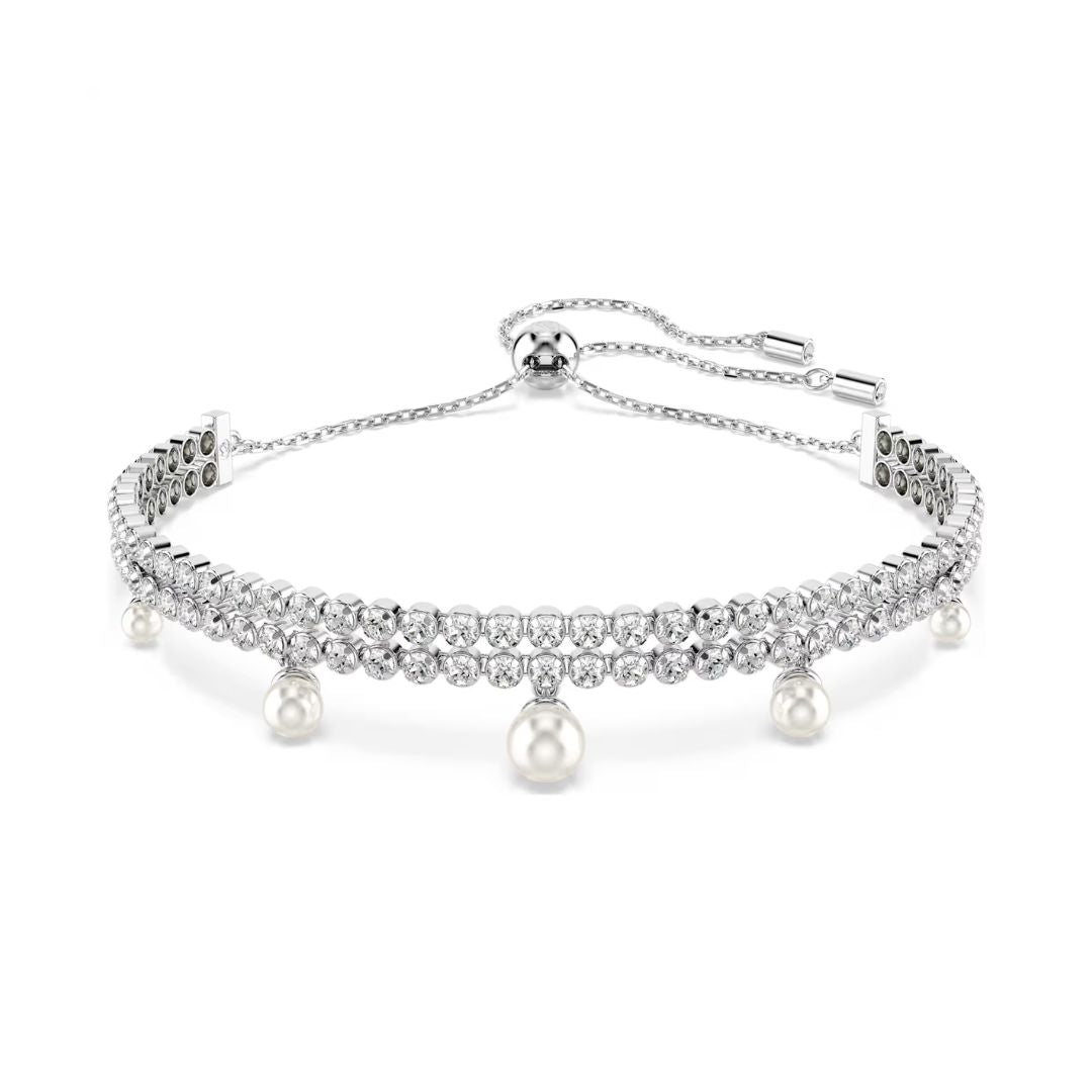 SWAROVSKI　Ariana Grande パール装飾ブレスレット Swarovski x Ariana Grande Bracelet, Rhodium Plated Metal