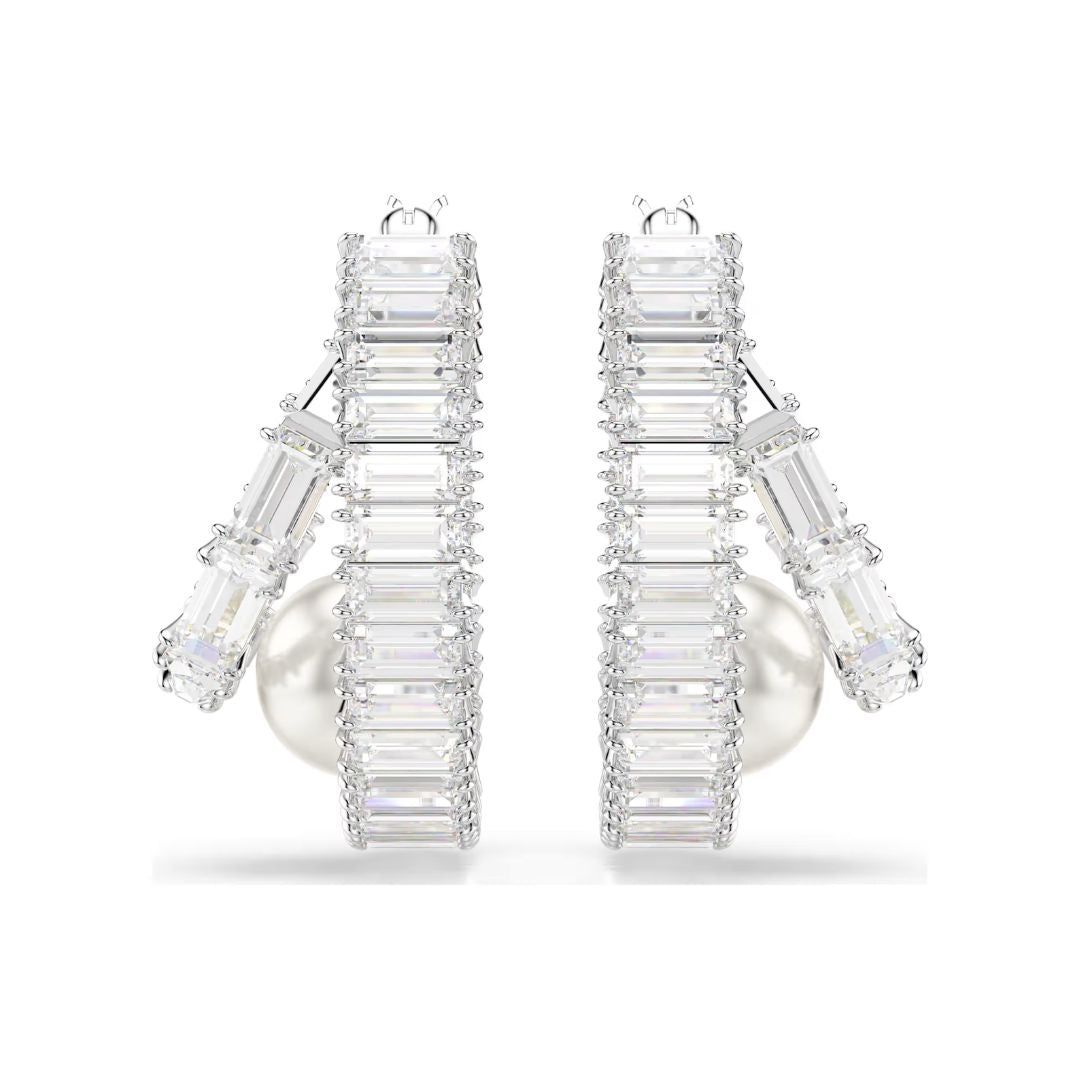 Swarovski x Ariana Grande rengaskorvakorut, vaalea metalli ja kirkkaat kristallit 5720868