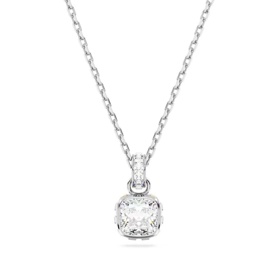 Swarovski Birthstone April korvakorut, vaalea metalli ja kirkkaat kristallit 5651704