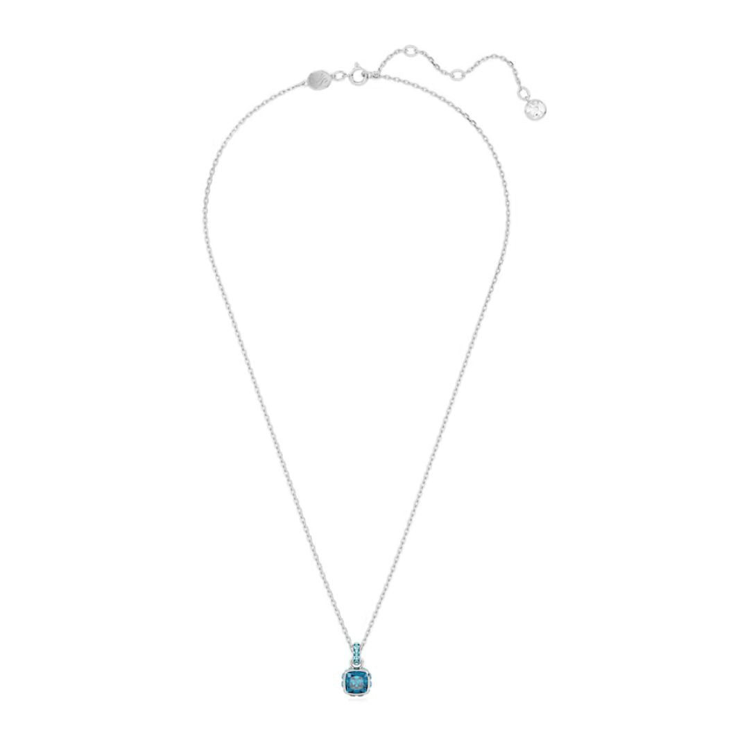 Swarovski Birthstone December riipus, vaalea metalli ja siniset kristallit 5651707