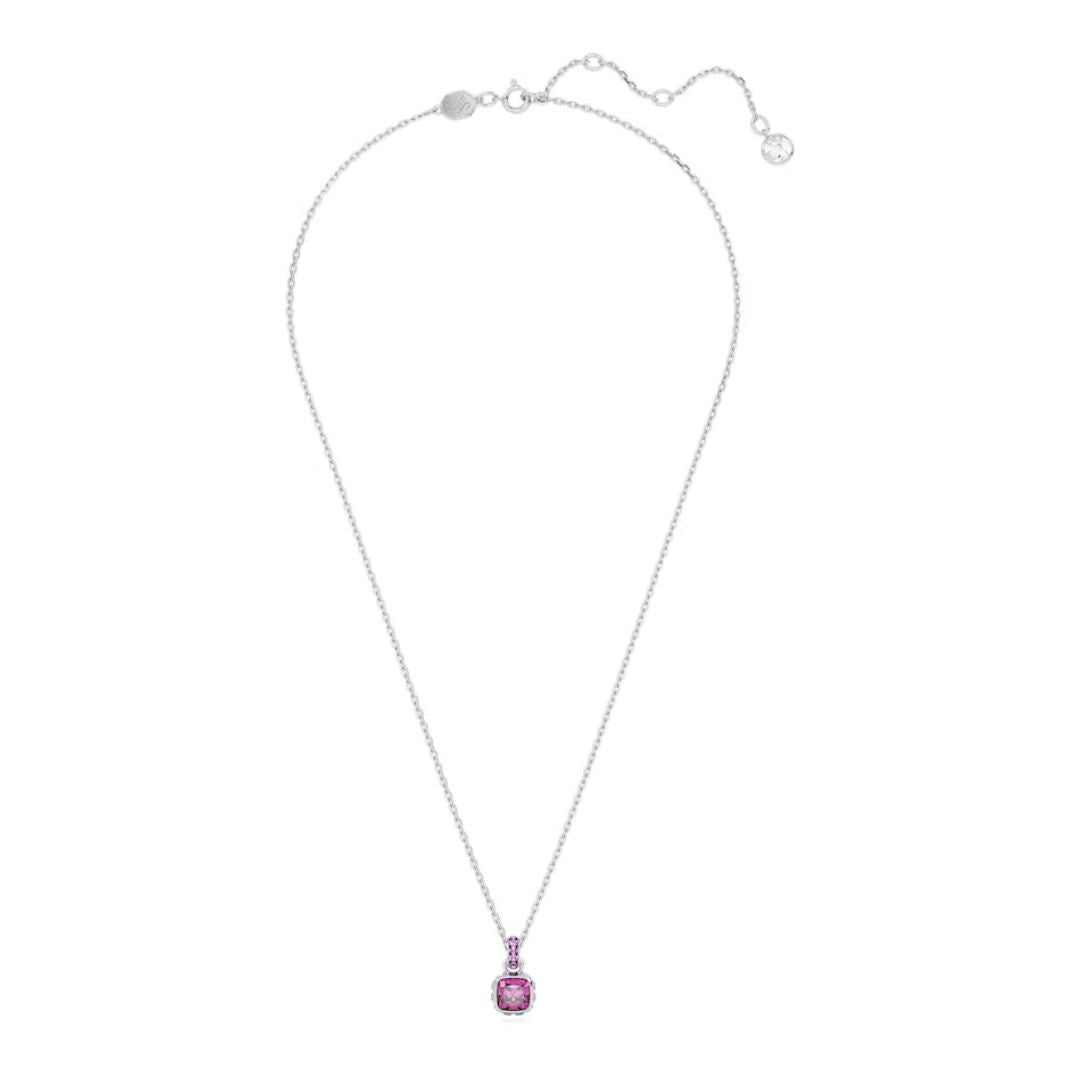Swarovski Birthstone February riipus, vaalea metalli ja violetit kristallit 5651708