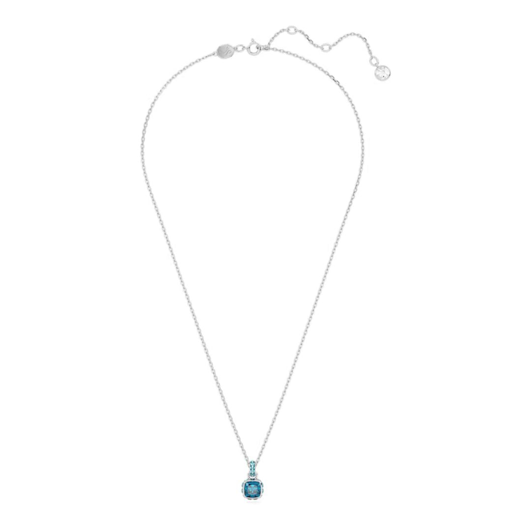 Swarovski Birthstone January riipus, vaalea metalli ja punaiset kristallit 5651709