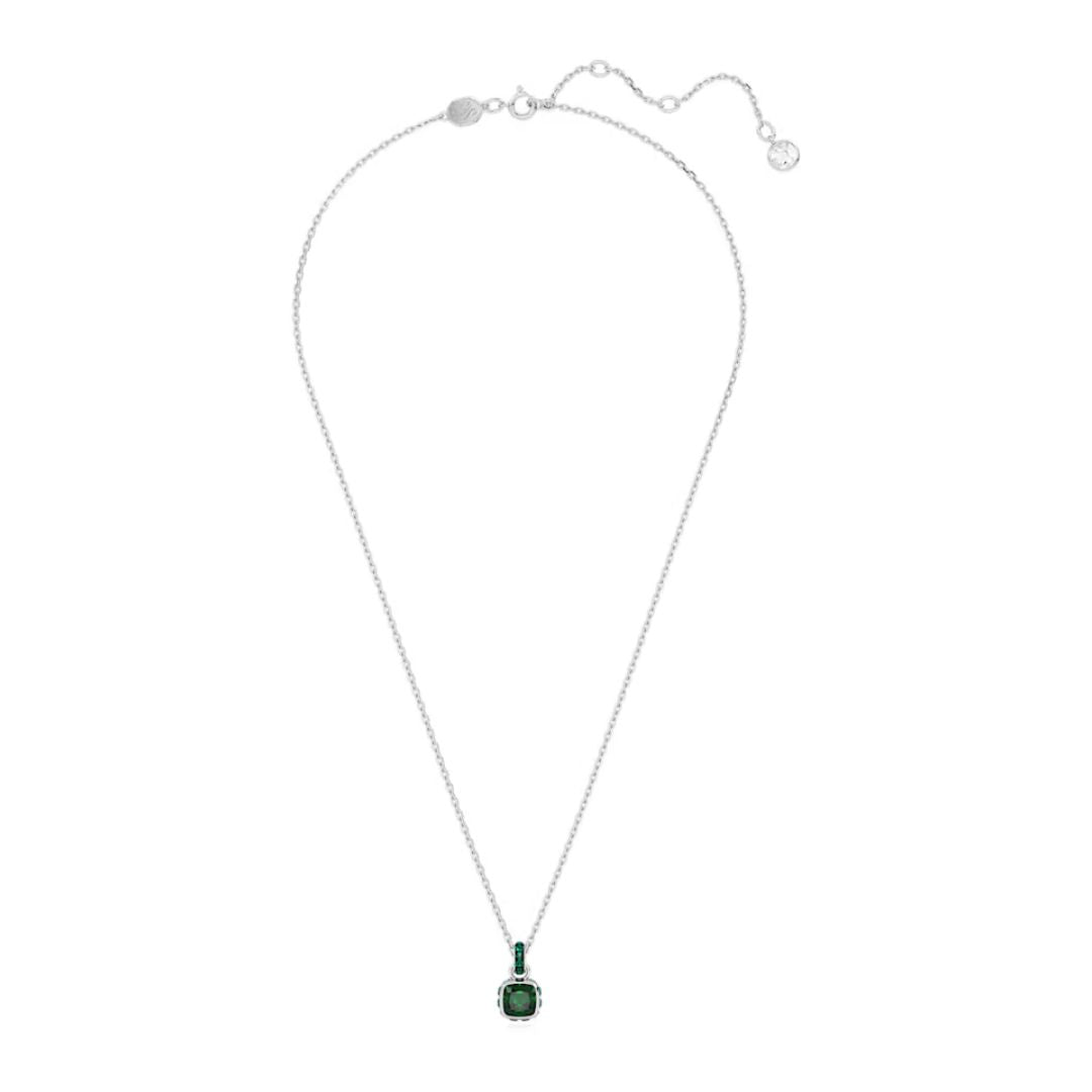 Swarovski Birthstone May riipus, vaalea metalli ja vihreät kristallit 5651793