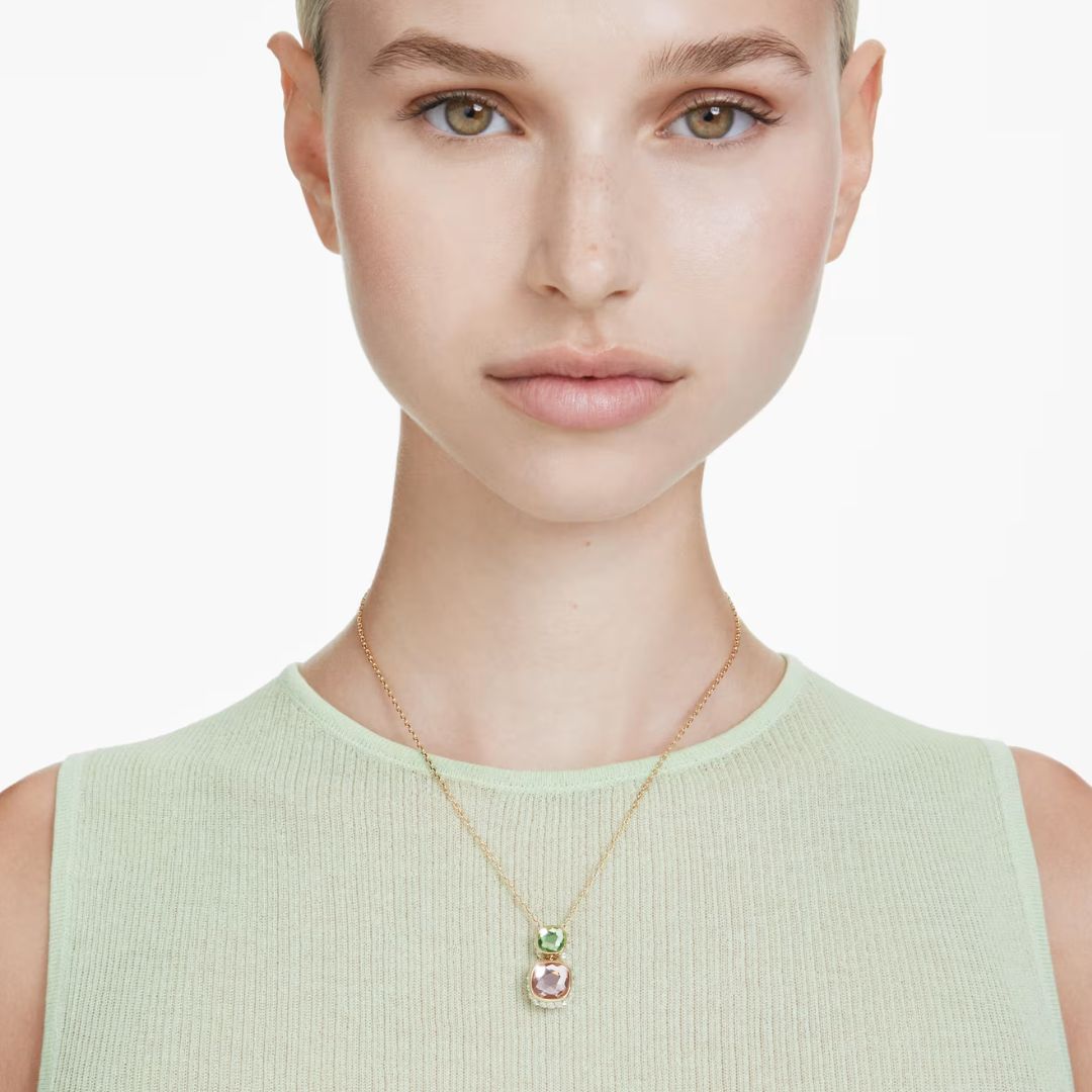 Swarovski Chroma kaulakoru keltakullanväri ja eriväriset kristallit, 5692496