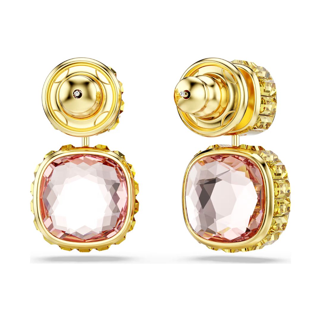 Swarovski Chroma korvakorut, keltakullanväri, eriväriset kristallit, 5692492