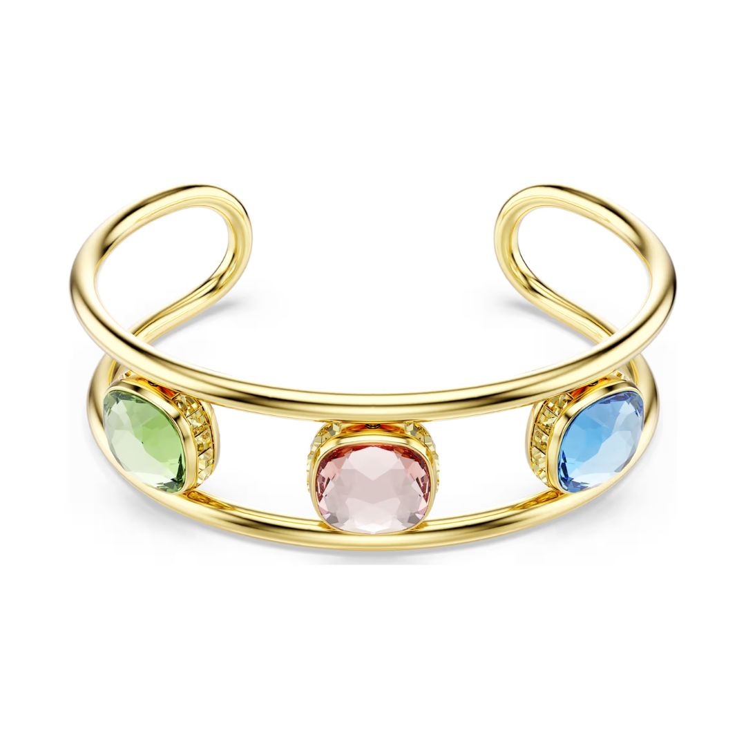 Swarovski Chroma rannekoru, keltakullanväri ja eriväriset kristallit
