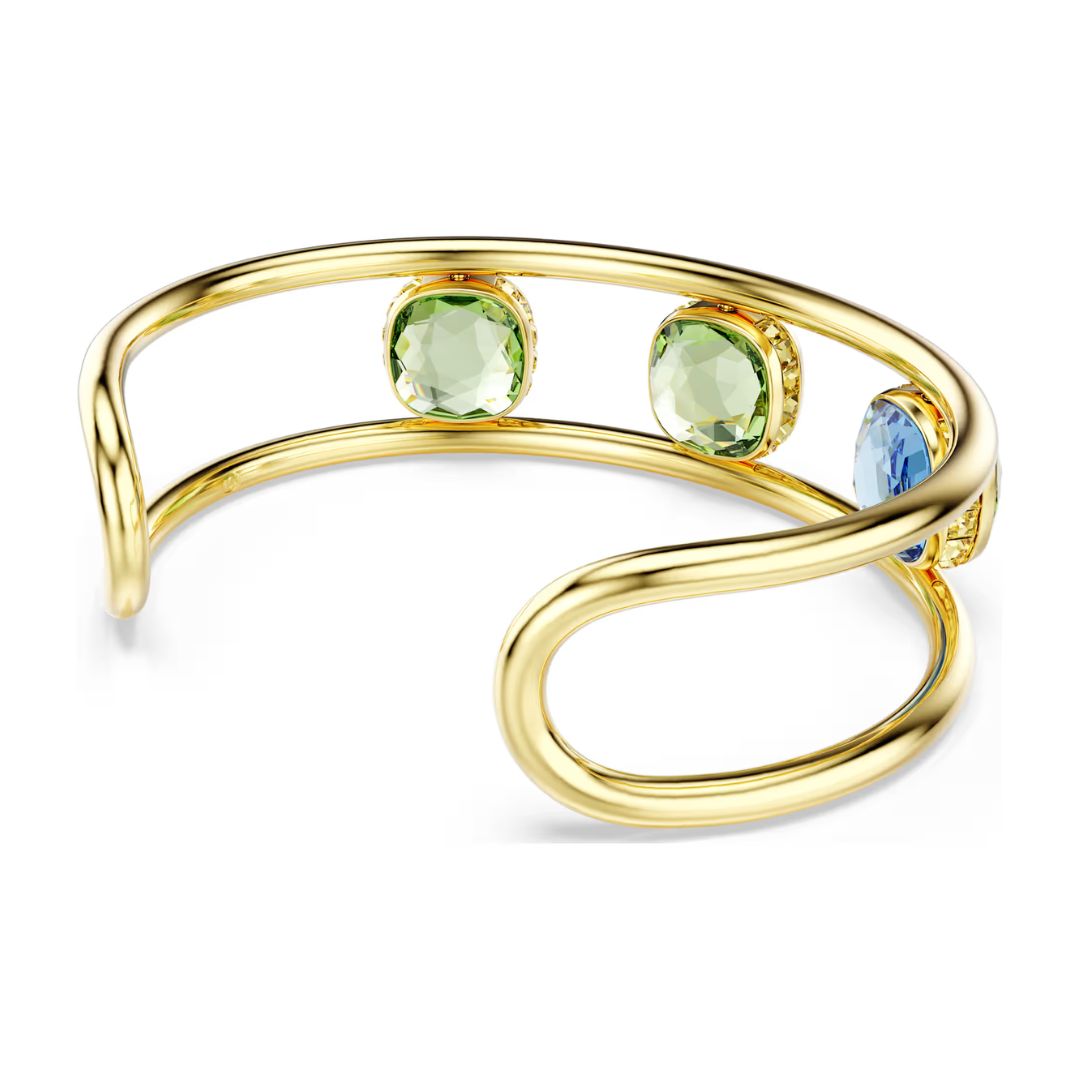 Swarovski Chroma rannekoru, keltakullanväri ja eriväriset kristallit