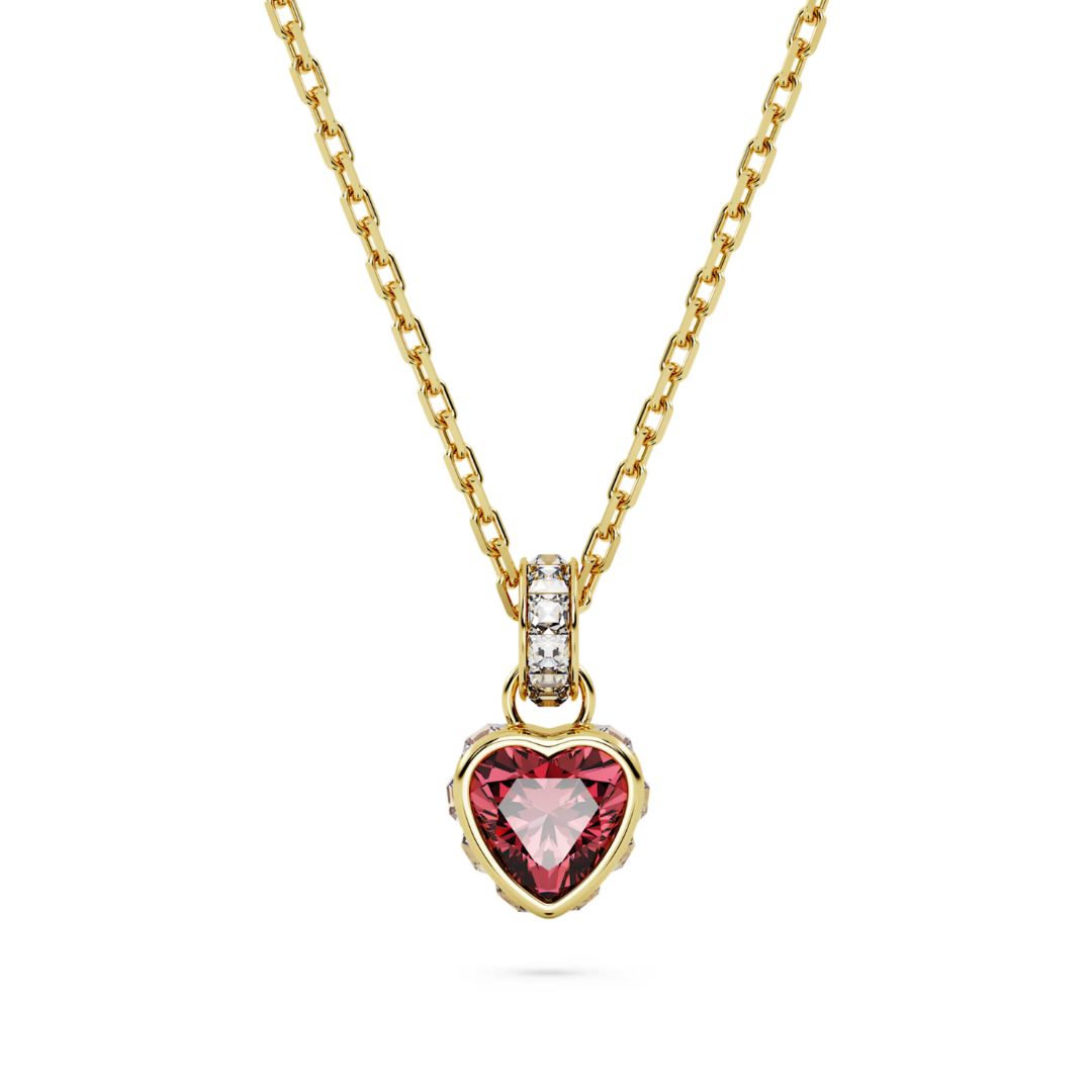 Swarovski Chroma Pendant Yellow Gold Color and Red Crystal, 5648750