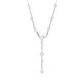 Swarovski Constella Y kaulakoru, vaalea metalli, kirkkaat kristallit ja valkoiset helmet, 5711830