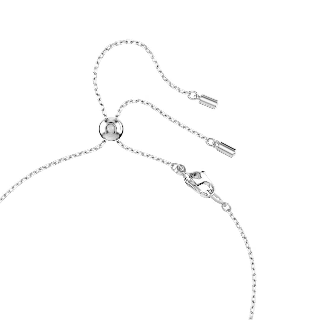 Swarovski Constella Y kaulakoru, vaalea metalli, kirkkaat kristallit ja valkoiset helmet, 5711830