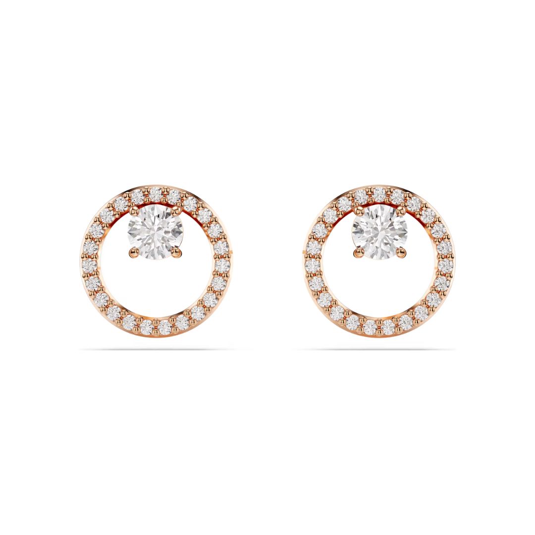 Swarovski Constella korvakorut, ruusukullanväri ja kirkkaat kristallit 5692263