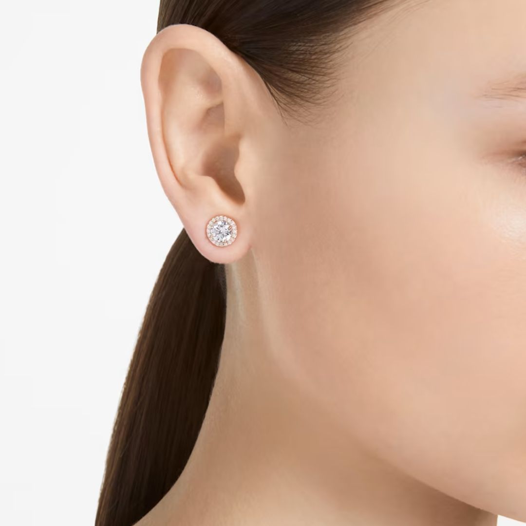 Swarovski Constella korvakorut, ruusukullanväri ja kirkkaat kristallit 5636275