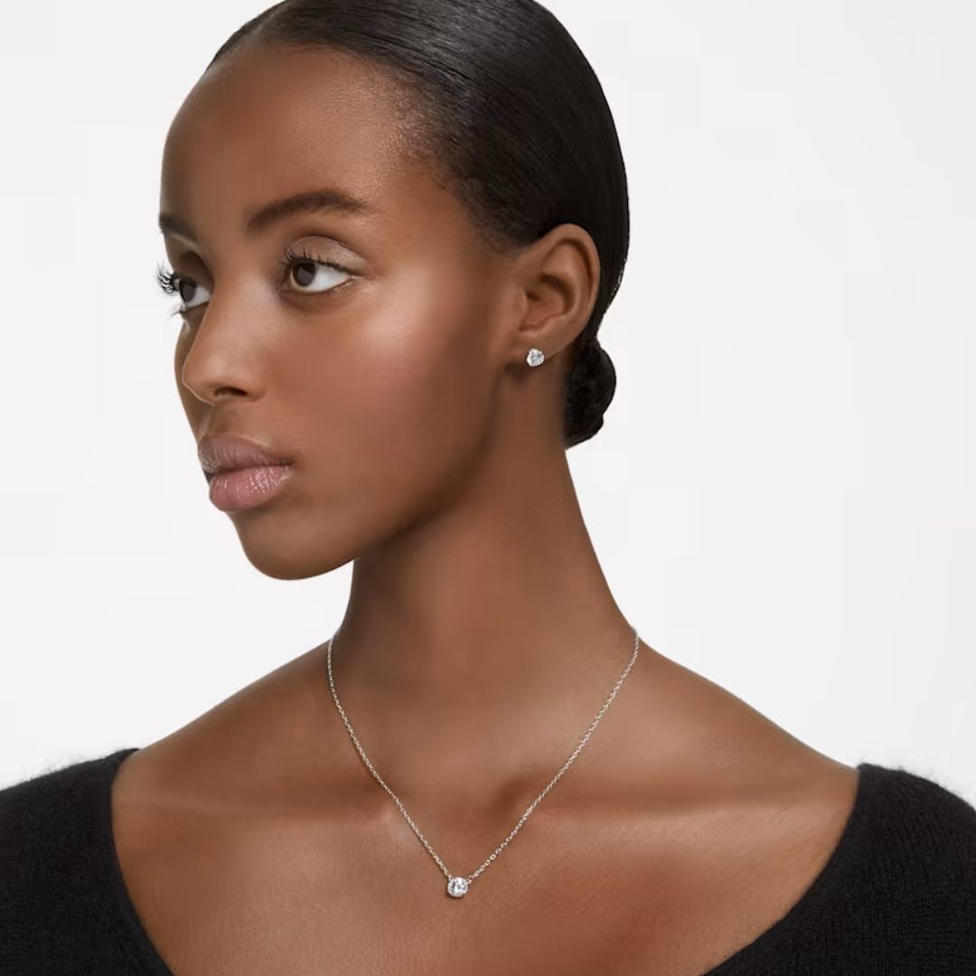 Swarovski Constella riipus ja korvakorut, vaalea metalli ja kirkkaat kristallit 5647663